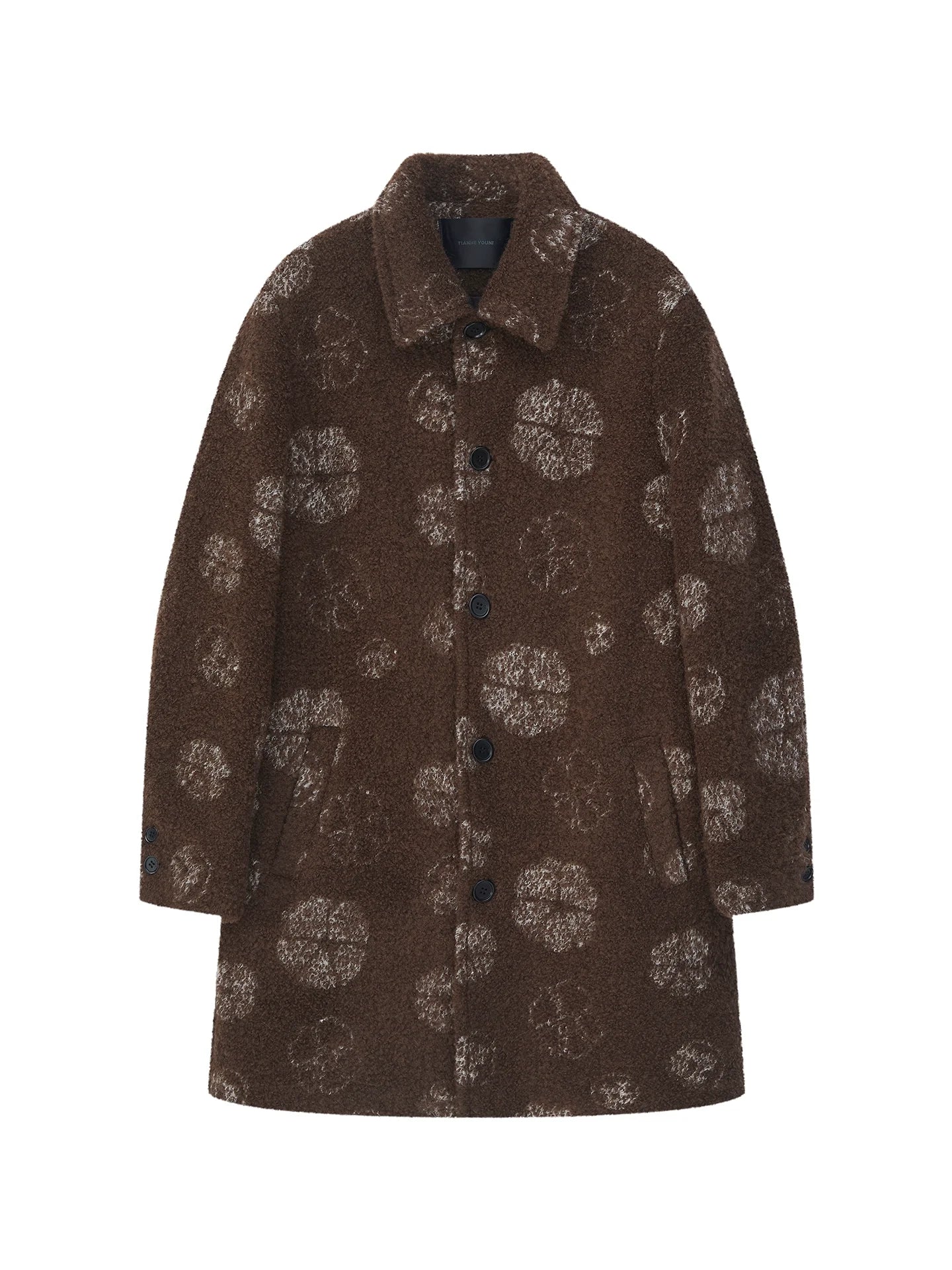 Patterned Bouclé Overcoat - Image 5