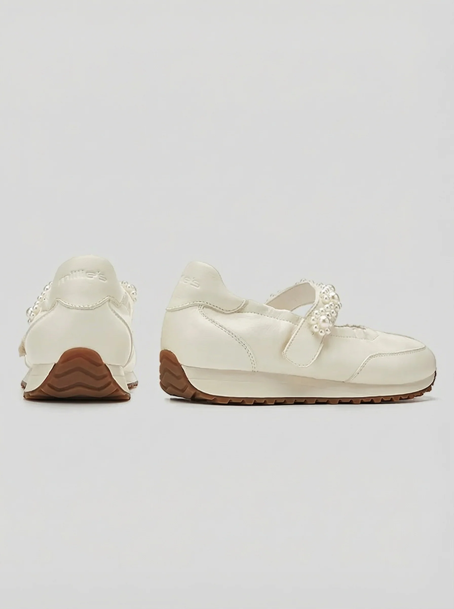 Pearl-Strap Mary Jane Sneakers - Image 6