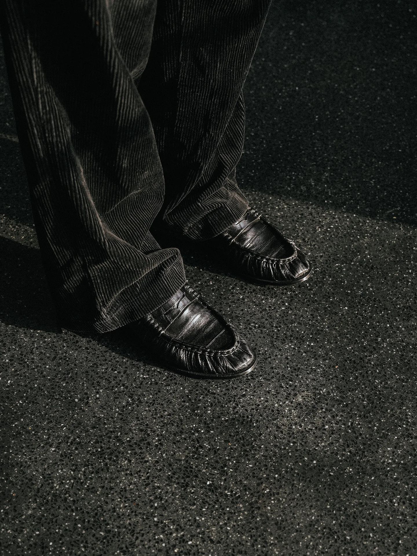 Pearlescent Eel Penny Loafers - Image 2