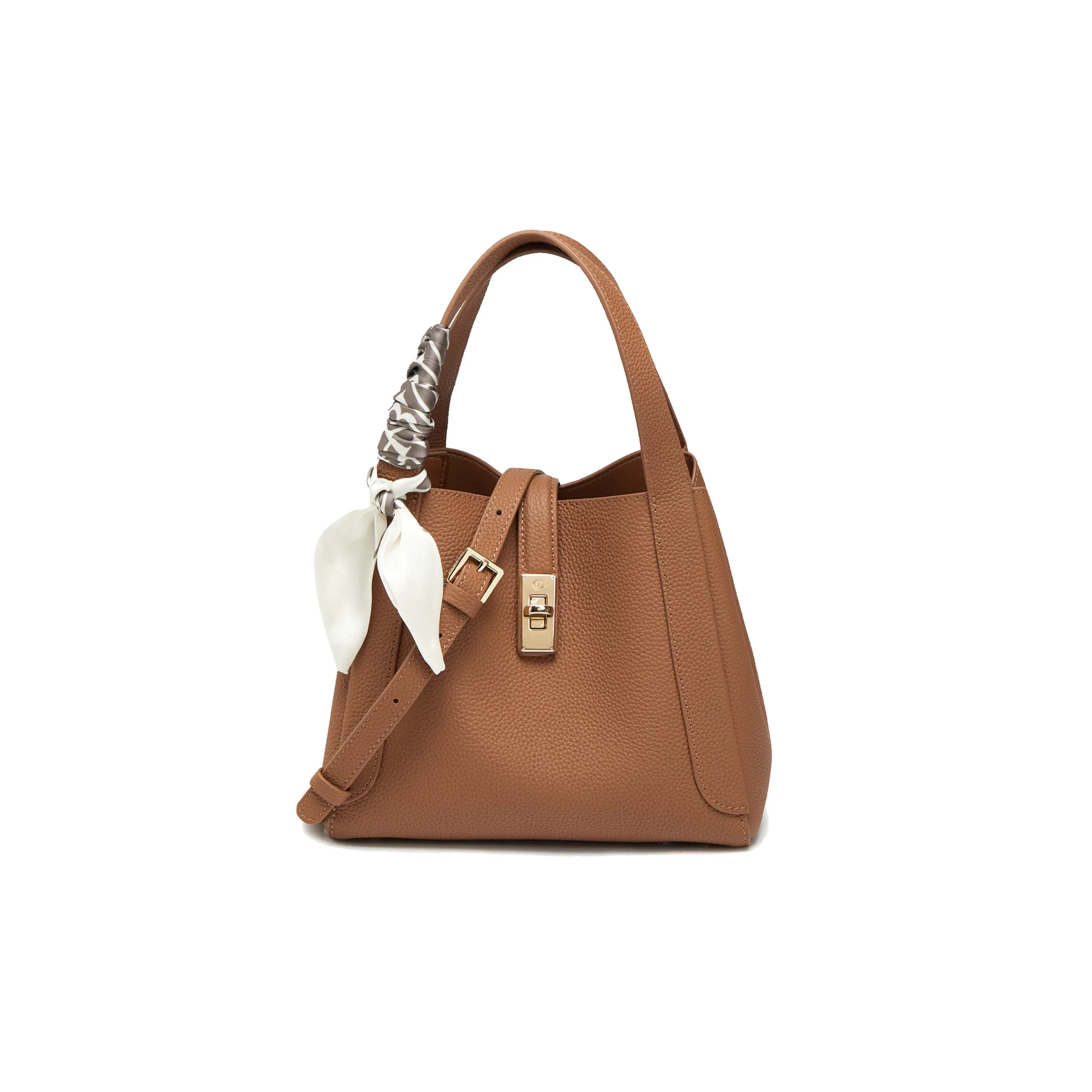 Pebbled Bucket Bag