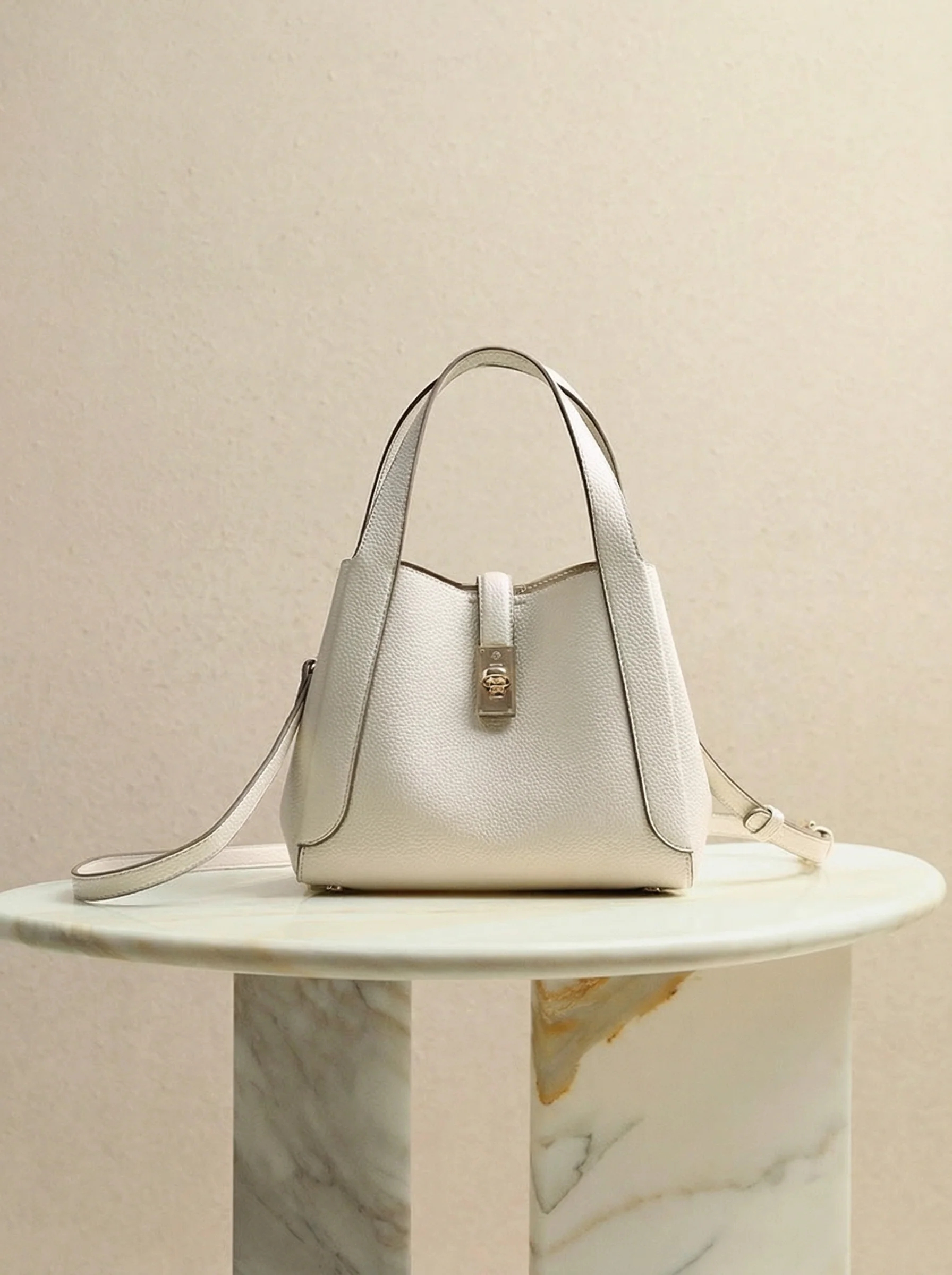 Pebbled Bucket Bag - Image 14