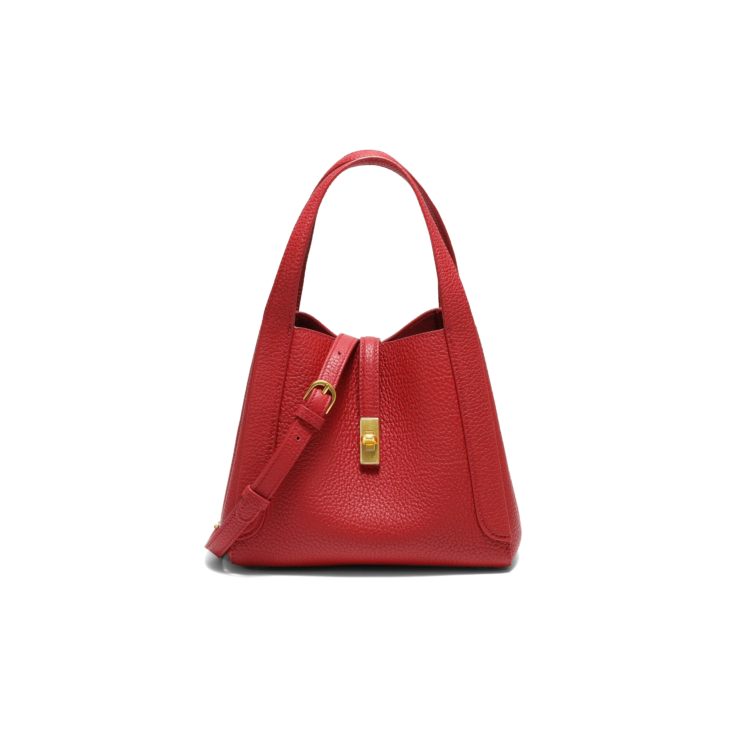 Pebbled Bucket Bag - Image 6