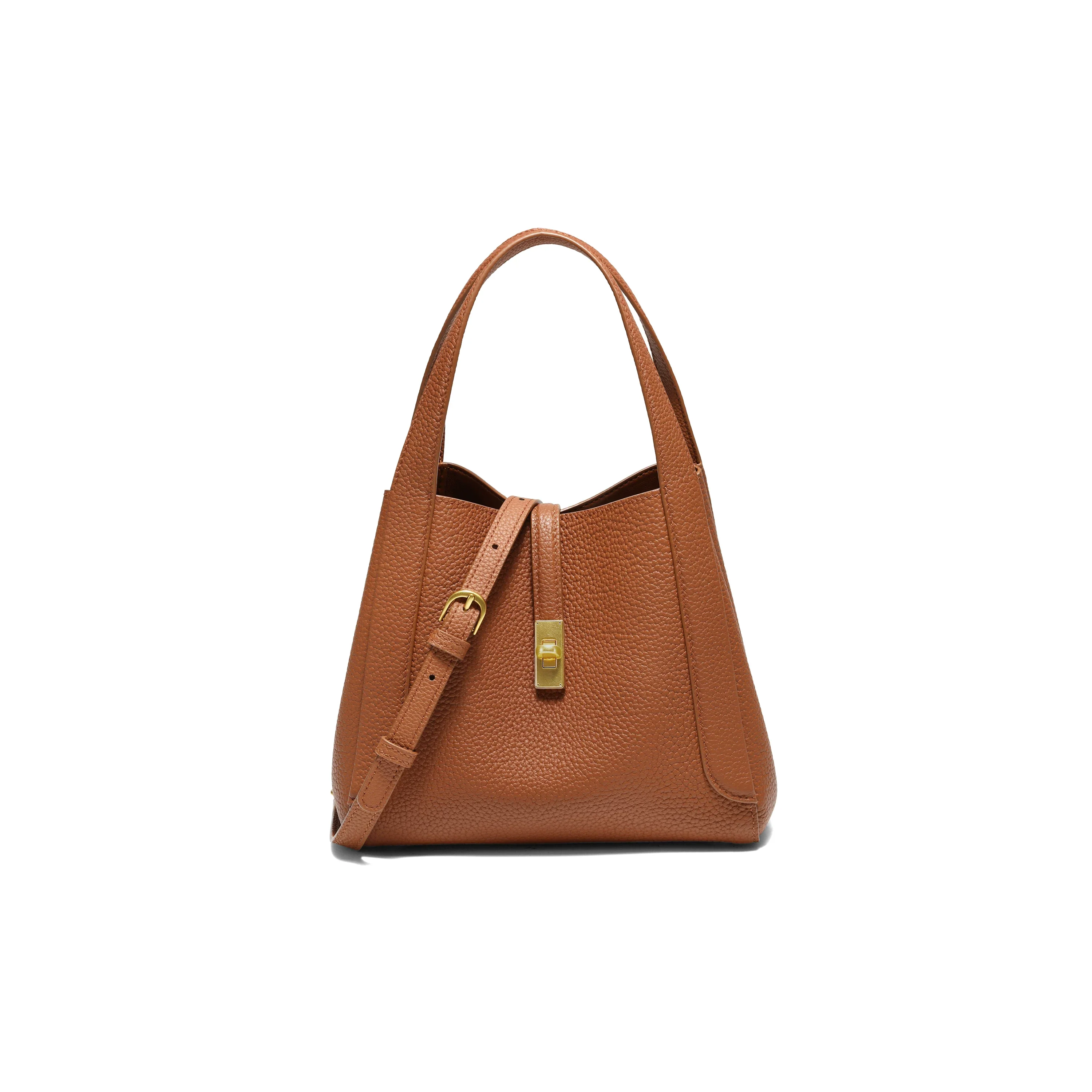 Pebbled Bucket Bag - Image 8