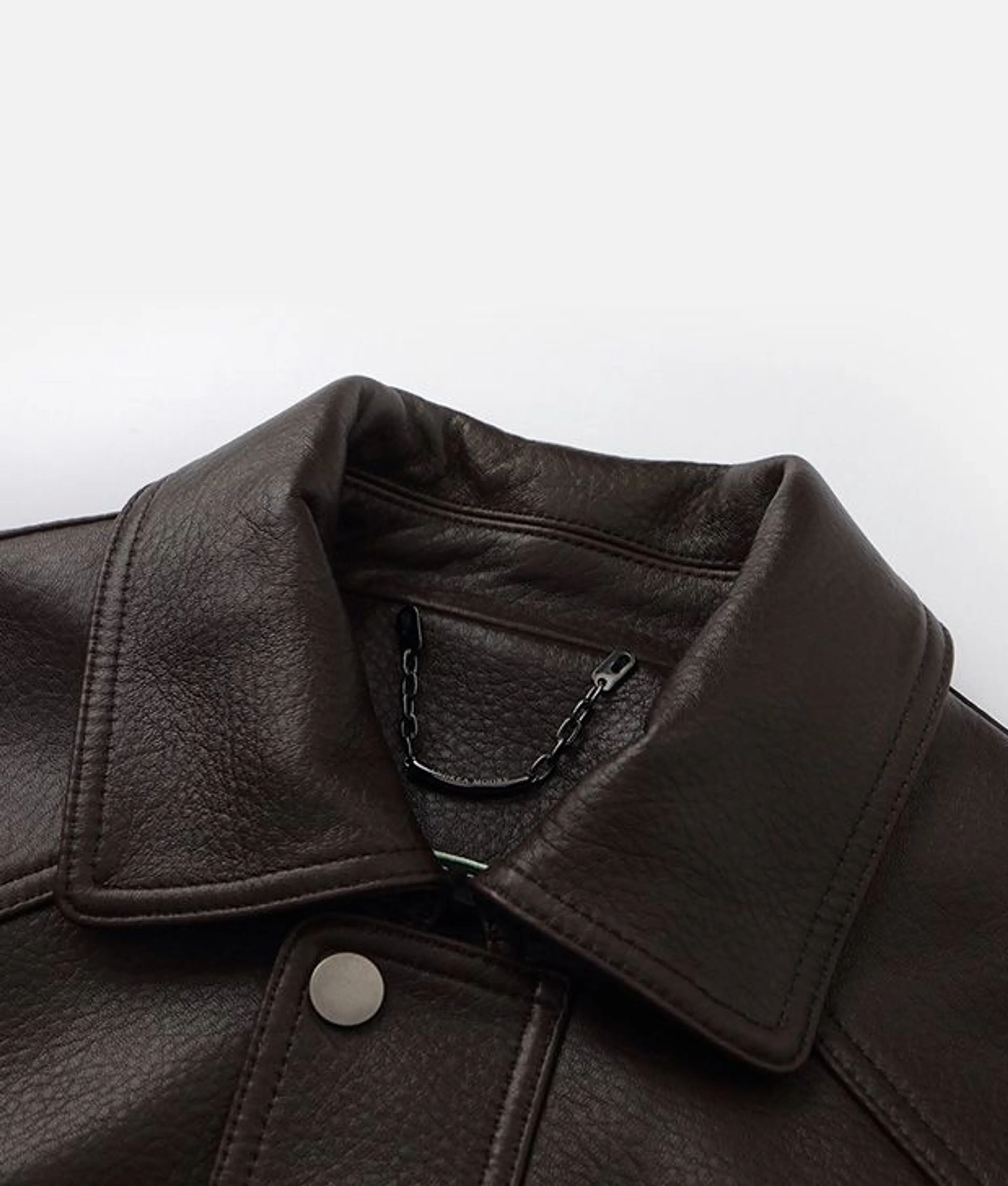 Pebbled Lambskin Blouson Jacket - Image 7