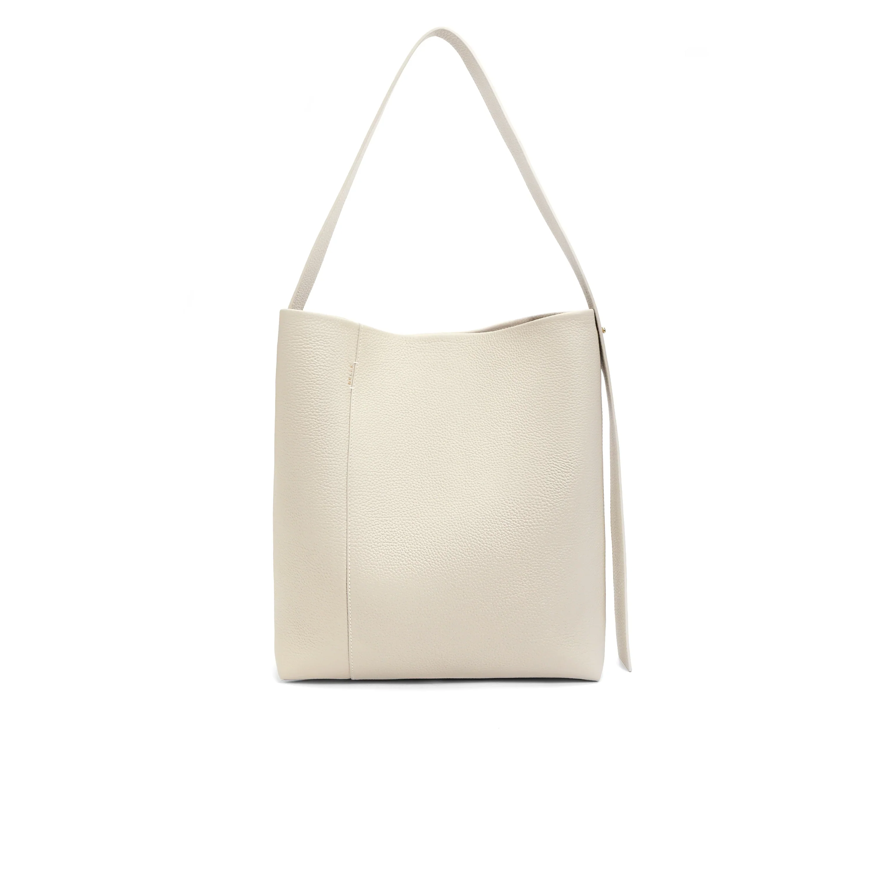 Pebbled Leather Bucket Tote - Image 3