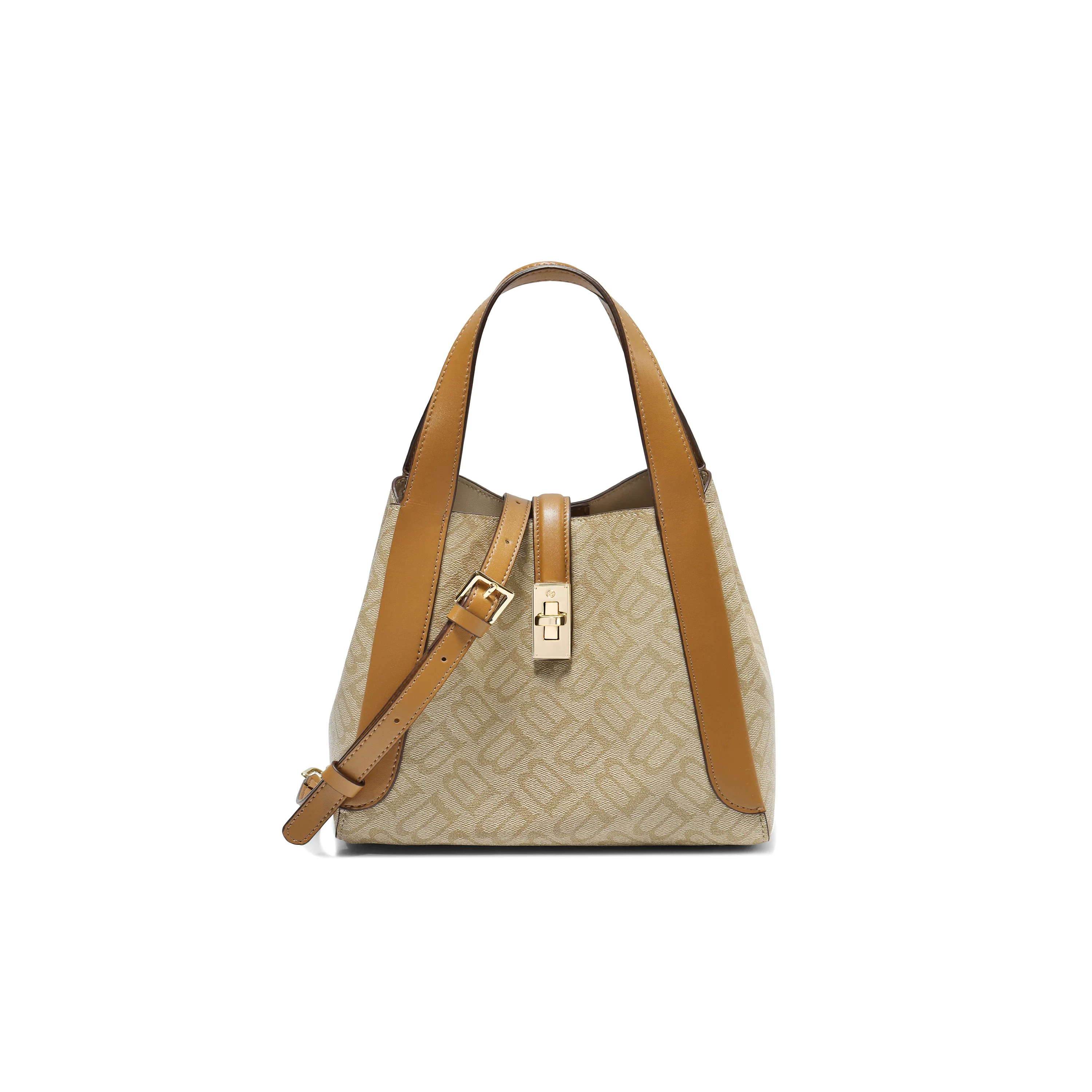 Pebbled Leather Bucket Tote - Image 7