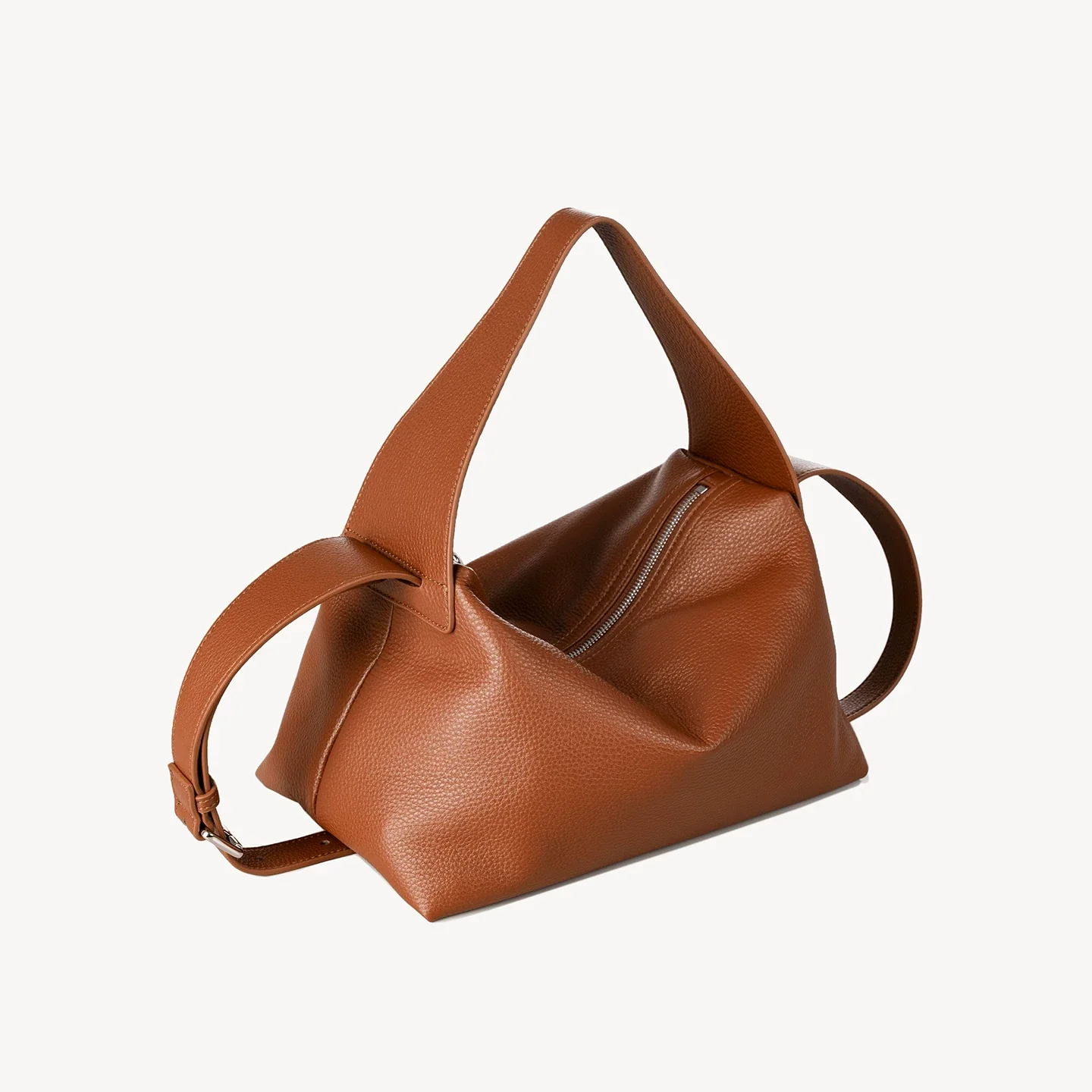 Pebbled Leather Hobo - Image 10