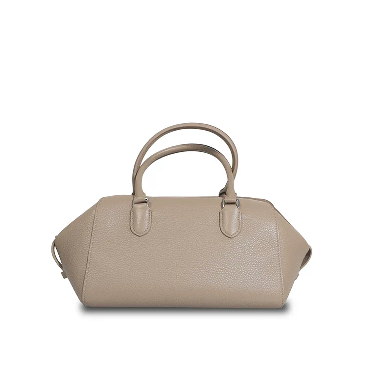 Pebbled Top-Grain Leather Boston Bowling Bag - Image 2