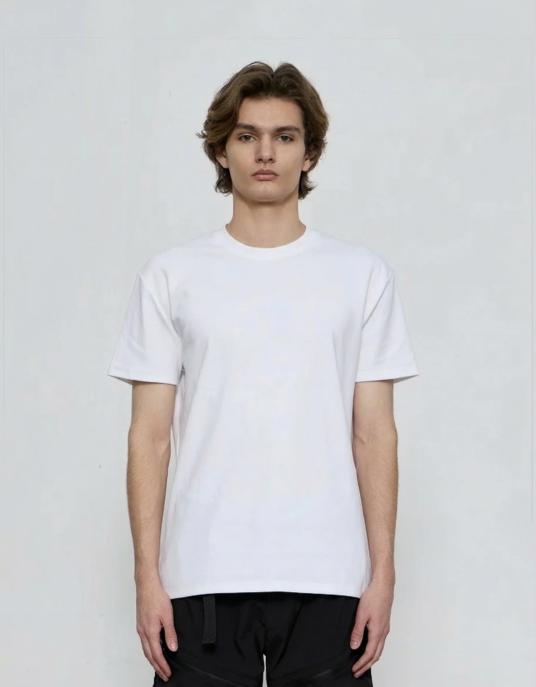 Peruvian Cotton Slim Crew Neck Tee - Image 4