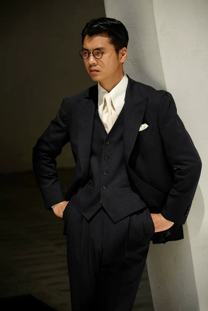 Phantom Black Wool Vest