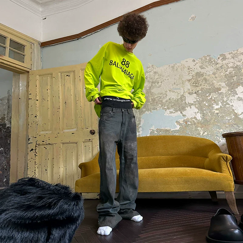 Pharaoh Washed Distressed Jeans - Image 5