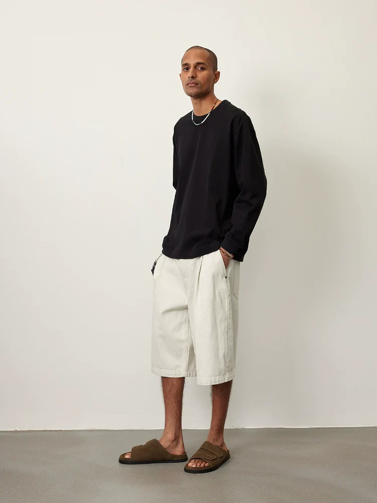 Pima Cotton Blend Long-Sleeve Tee - Image 3