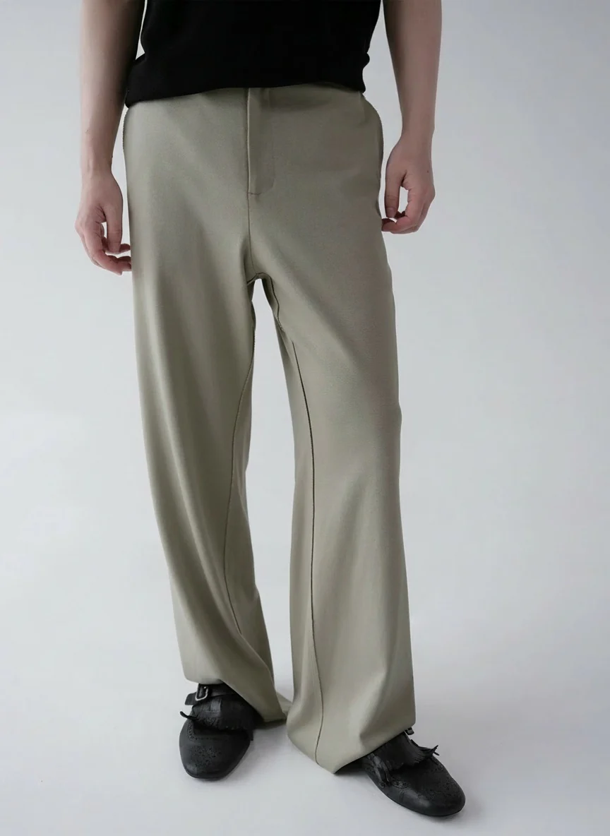 Pima Knit Wide-Leg Trousers - Image 2