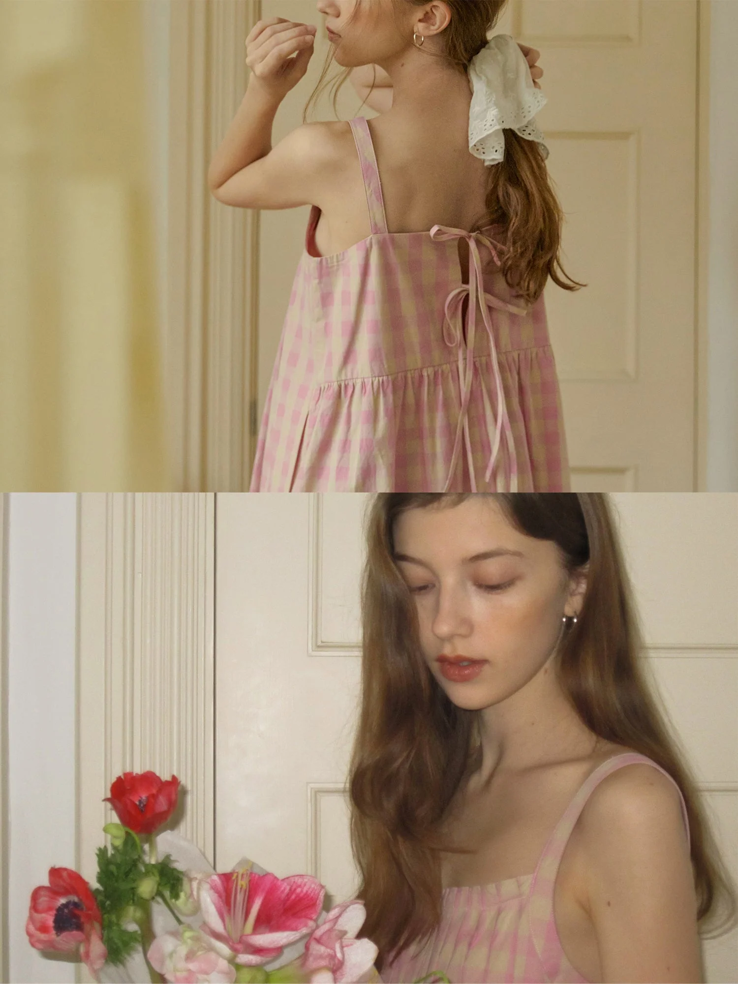 Pink Checkered Dress - Image 2