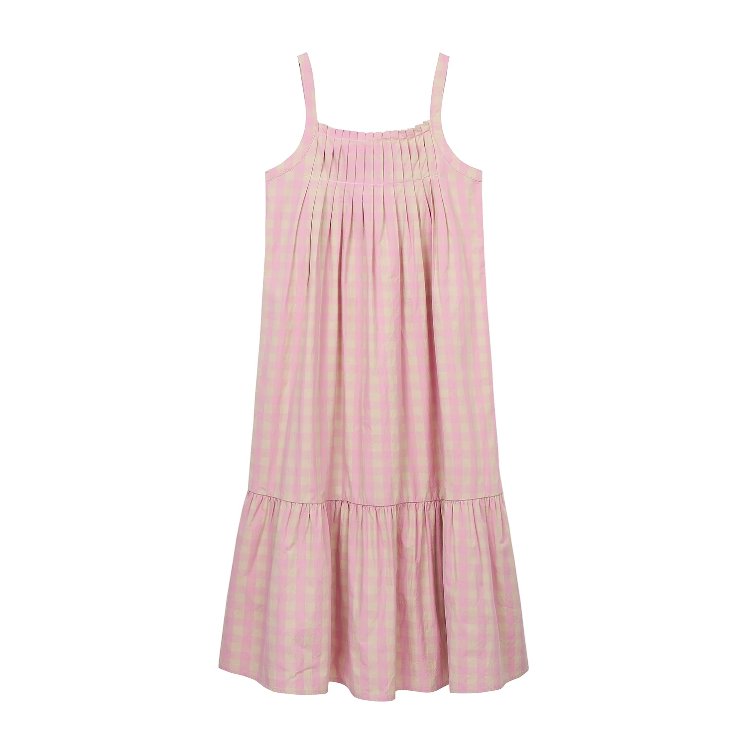 Pink Checkered Dress - Image 7
