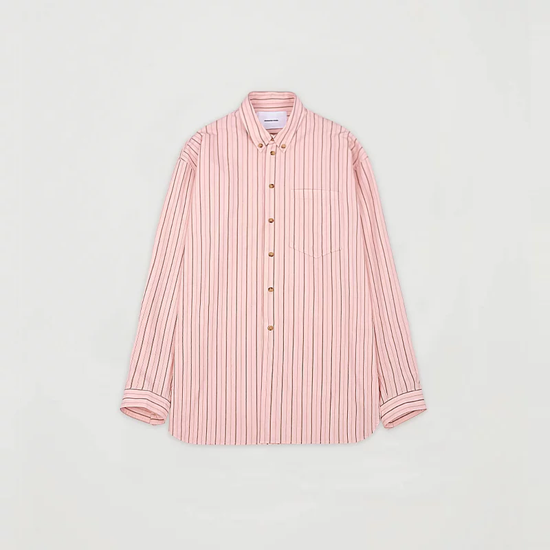 Pink Striped Oversized Shirt - Image 5