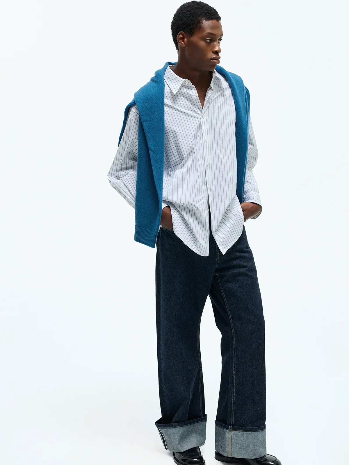 Pinstripe Cotton-Blend Shirt - Image 2