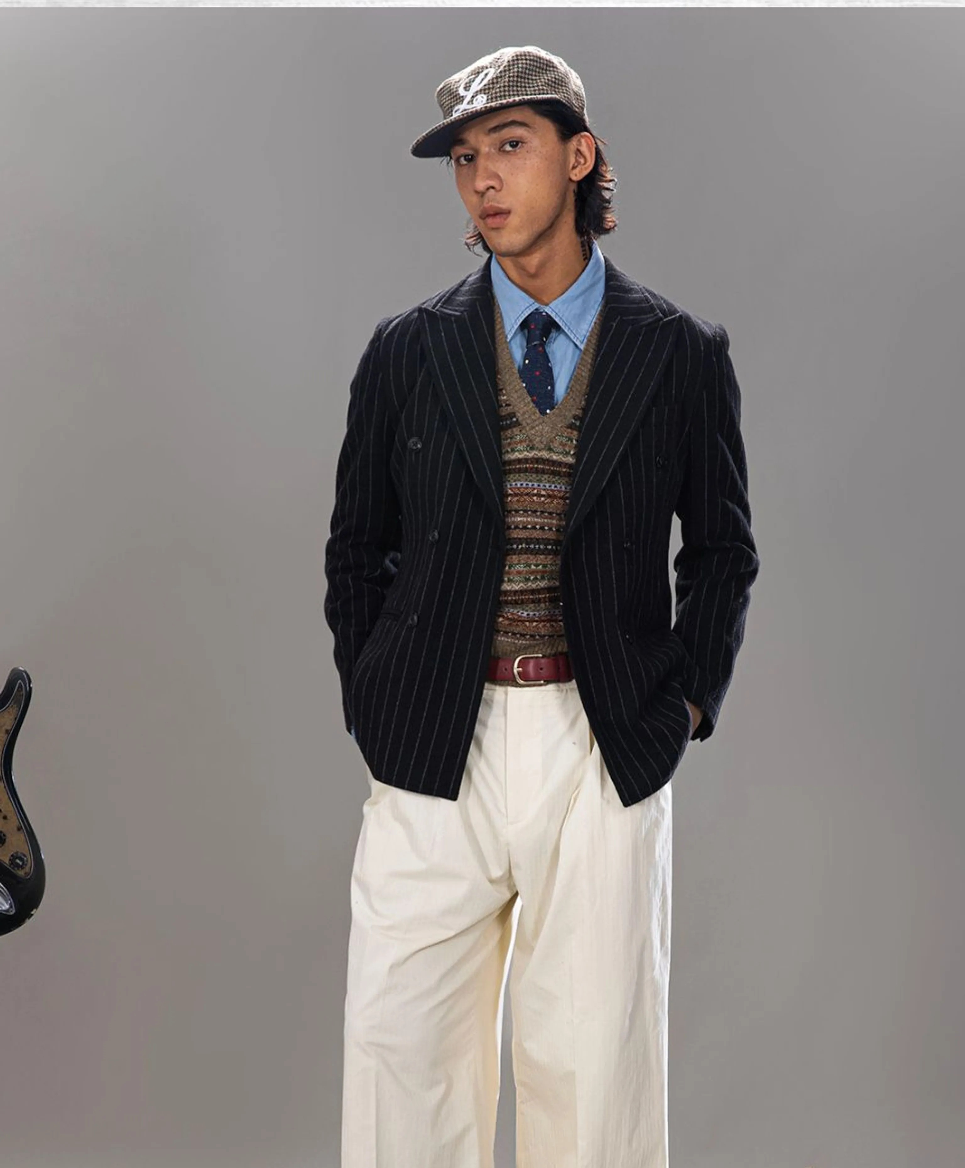 Pinstripe Double-Breasted Jacket - Image 4