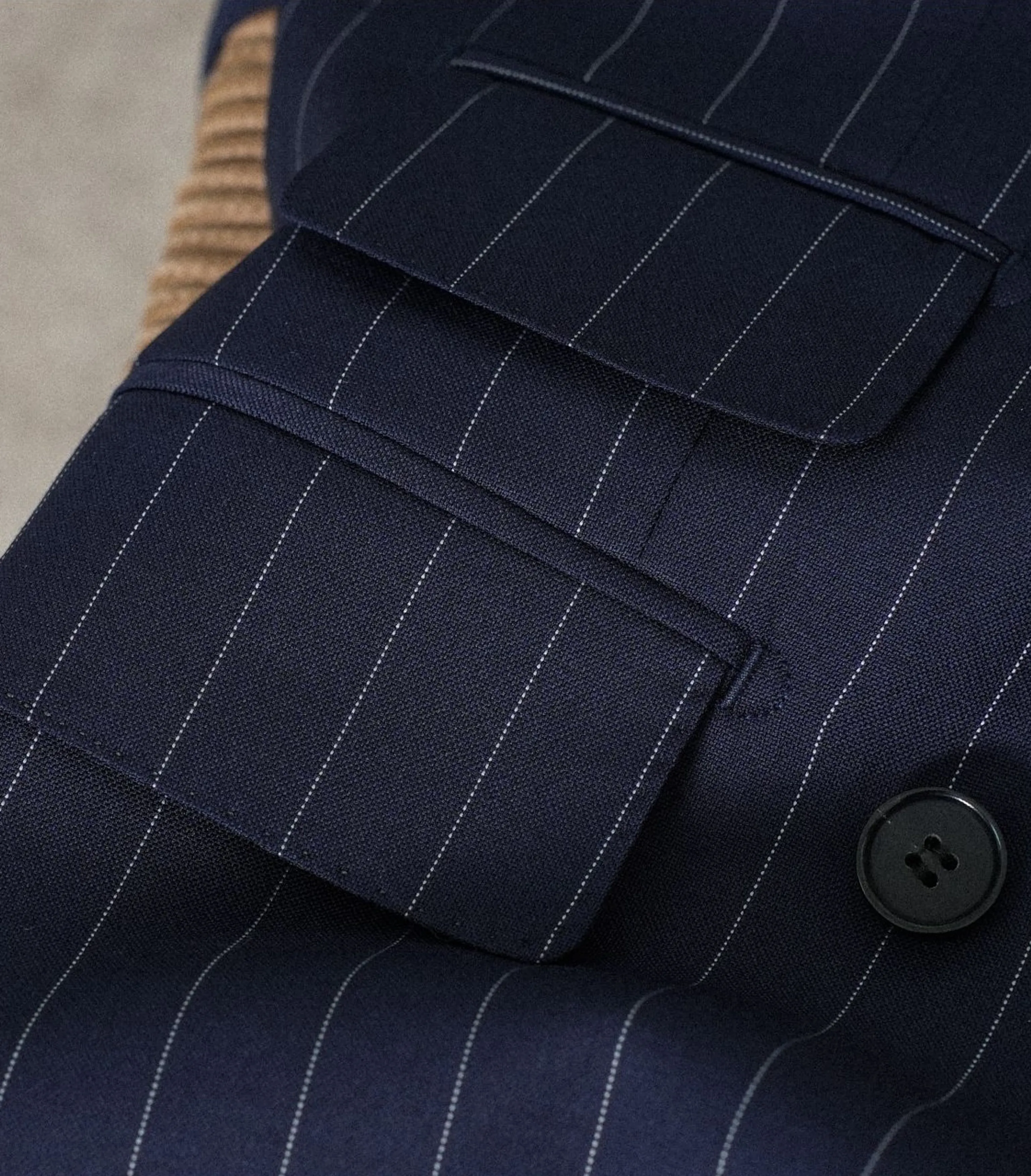 Pinstripe Double-Breasted Suit - Image 12