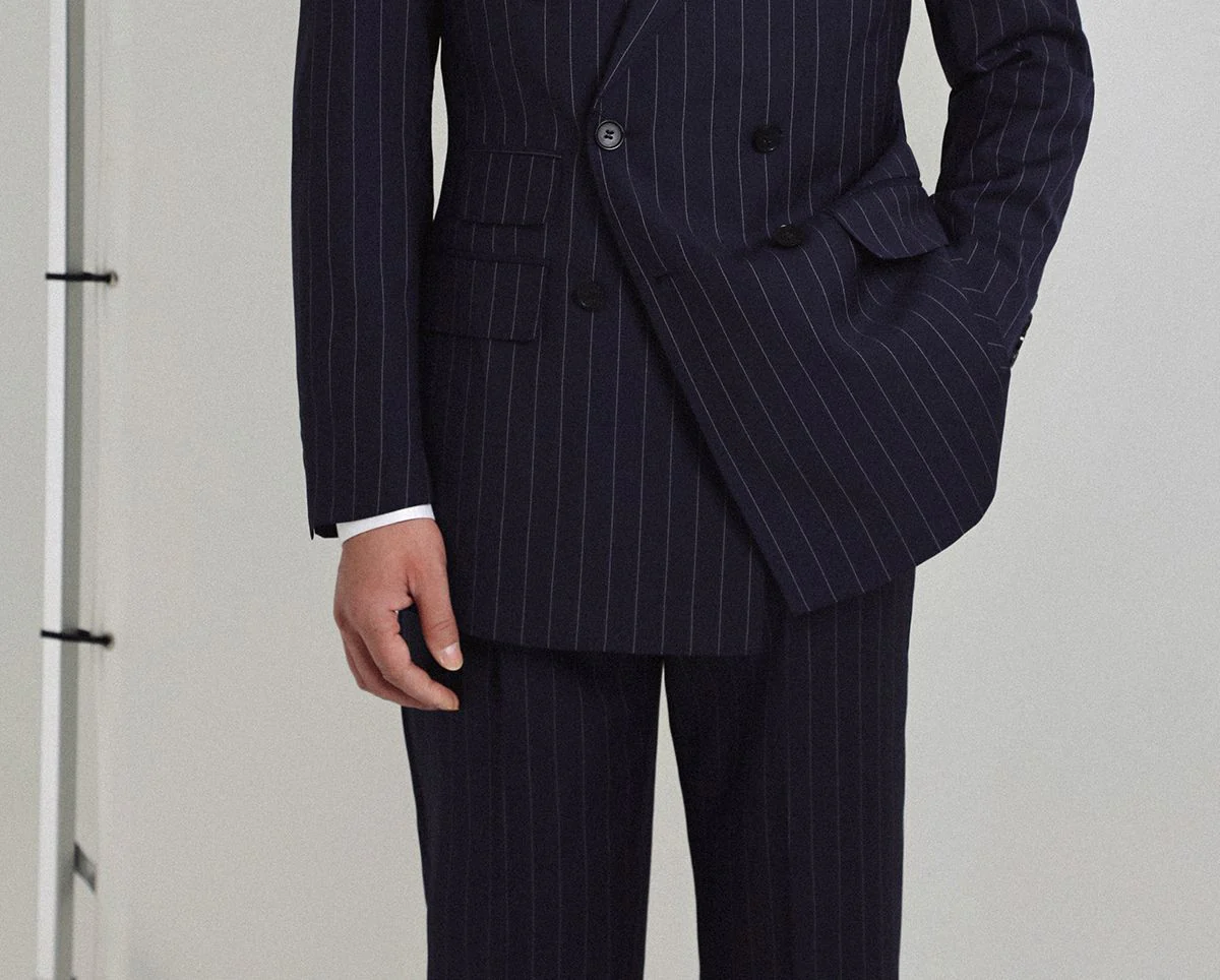 Pinstripe Double-Breasted Suit - Image 2