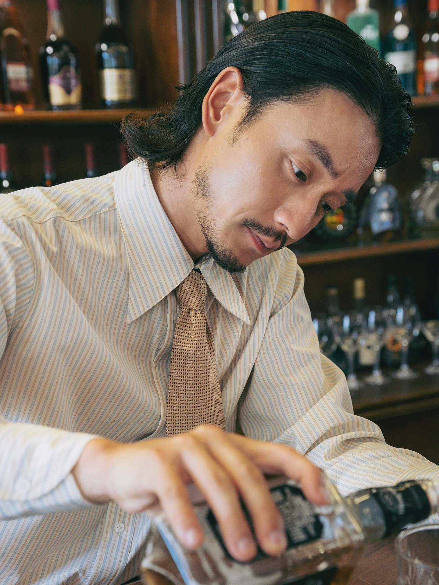 Pinstripe Spread-Collar Shirt - Image 2