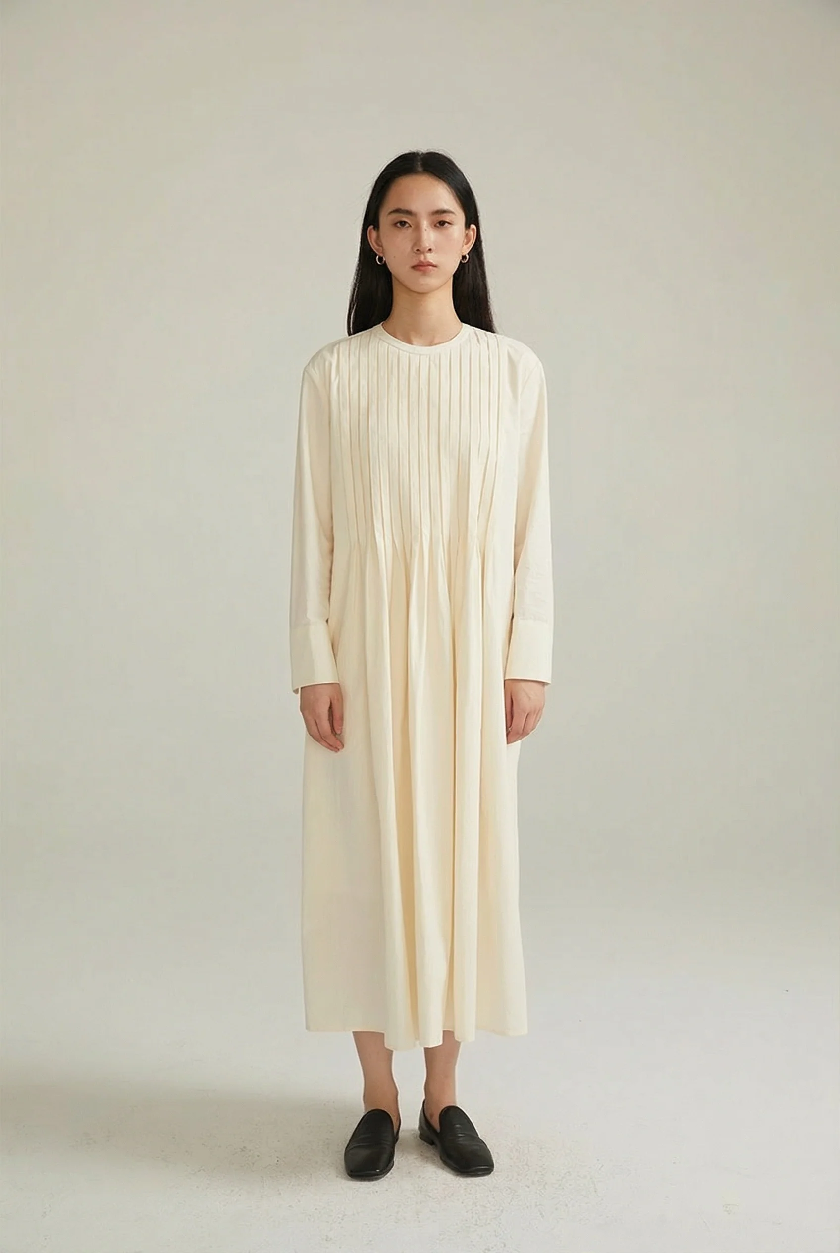 Pintuck Midi Dress - Image 6