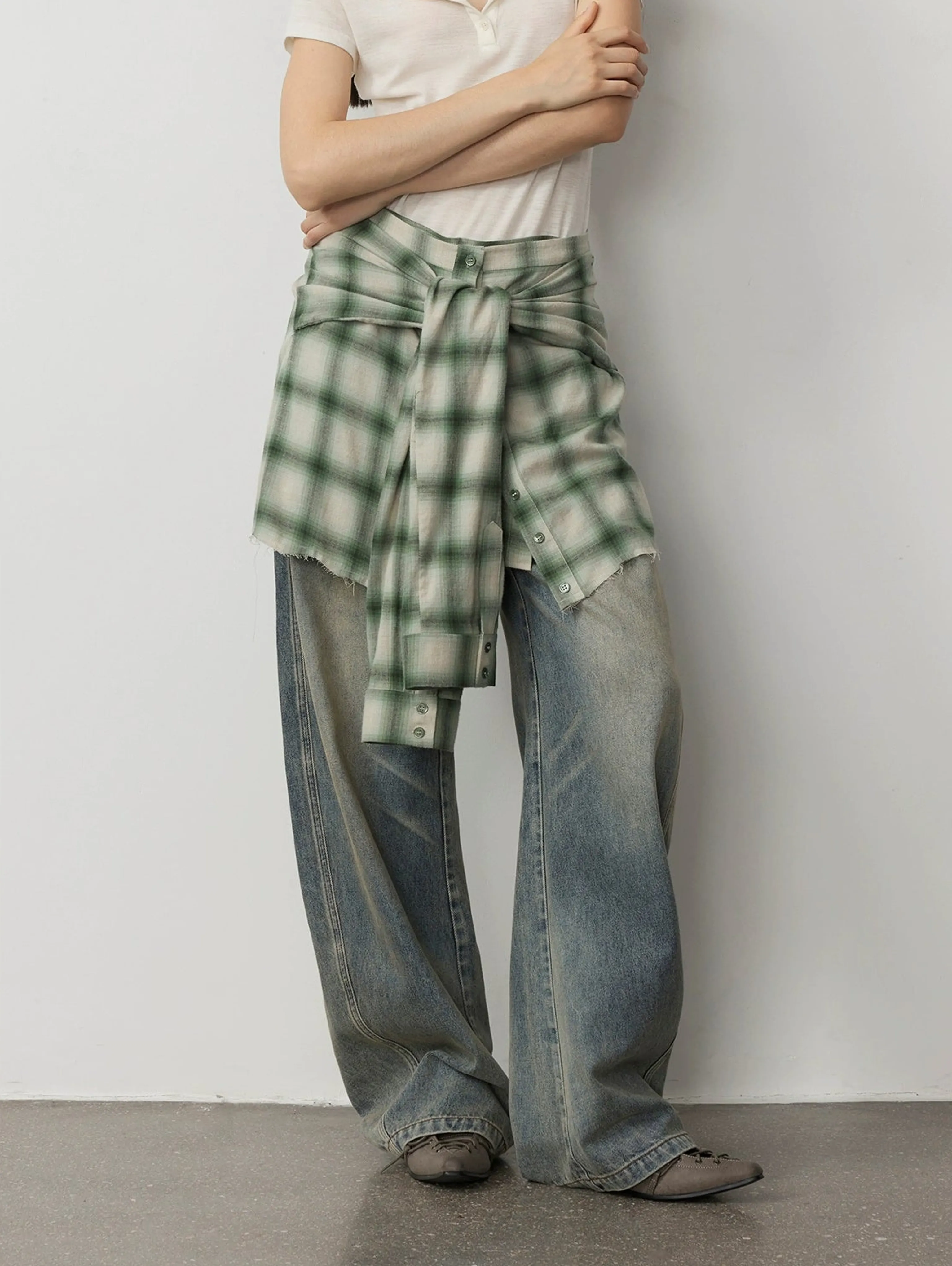 Plaid A-Line Skirt - Image 6