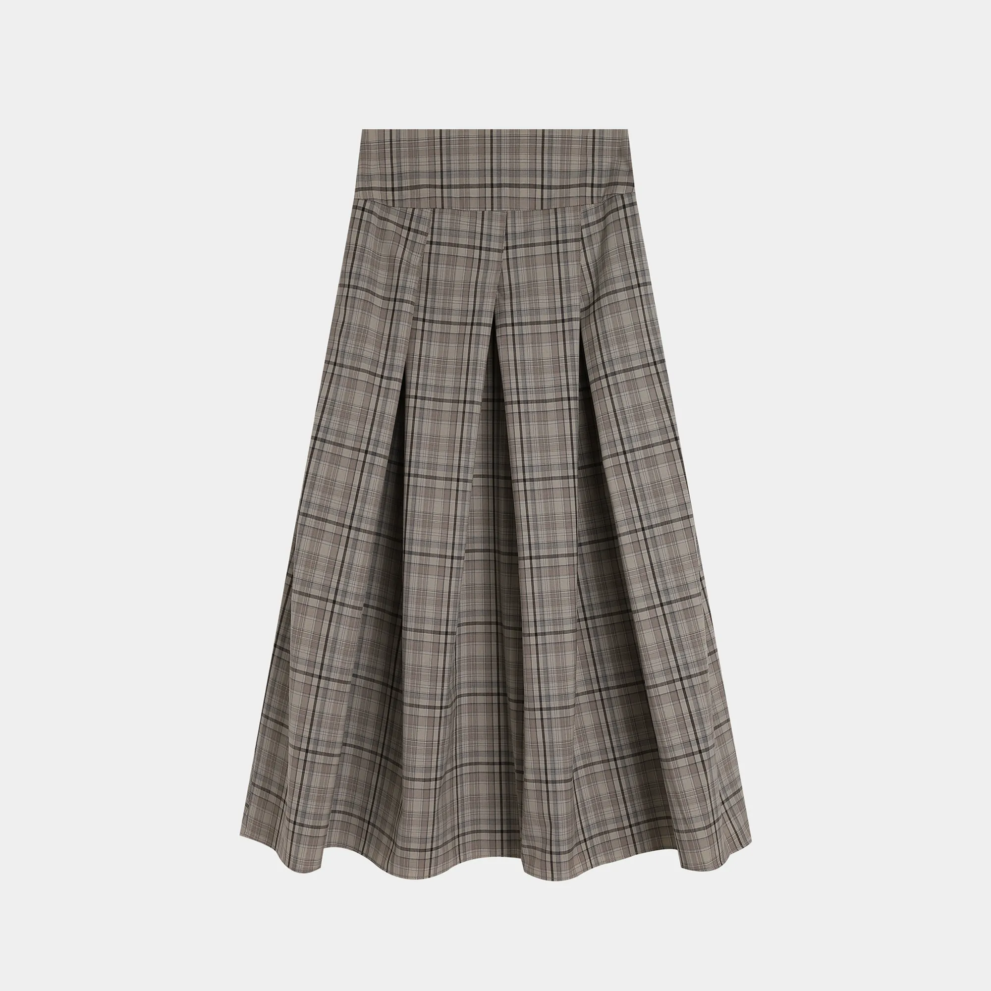Plaid Double-Breasted Shirt and Skirt Set - Image 7