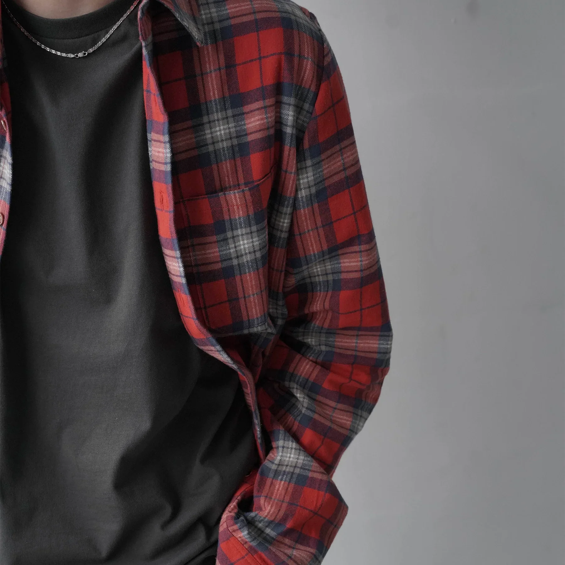 Plaid Flannel Shirt - Image 3