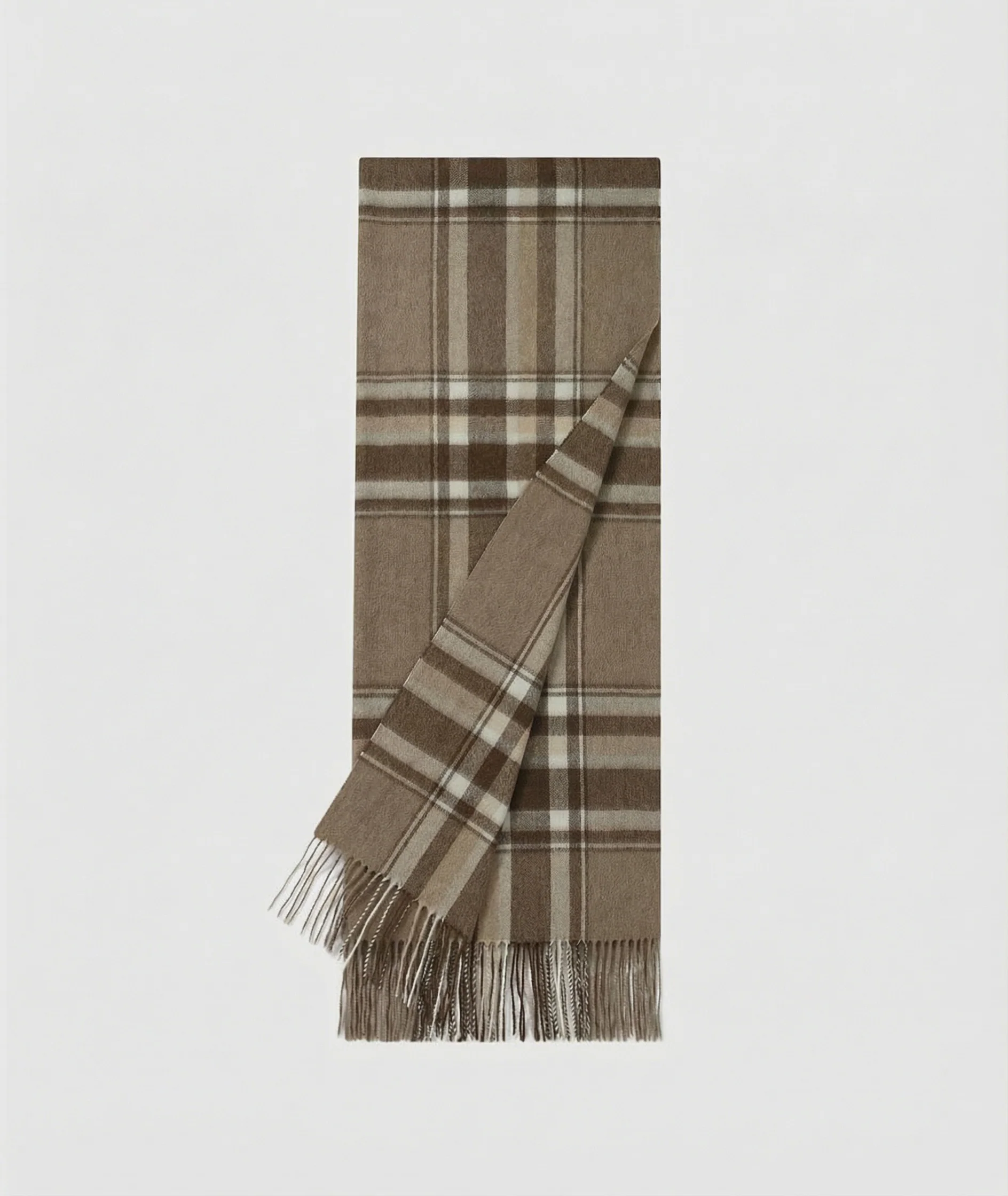 Plaid Fringe Scarf - Image 5