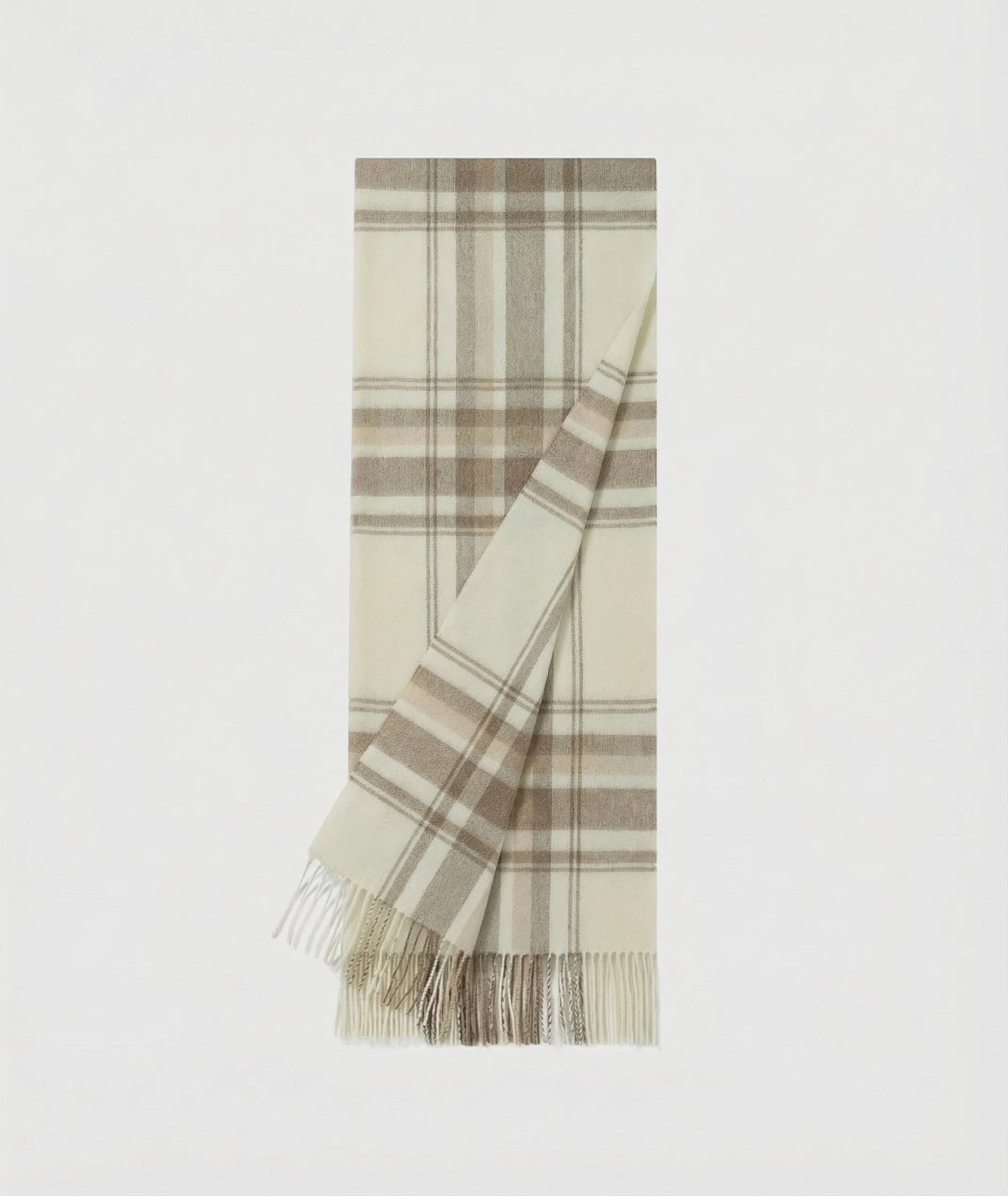 Plaid Fringe Scarf - Image 7