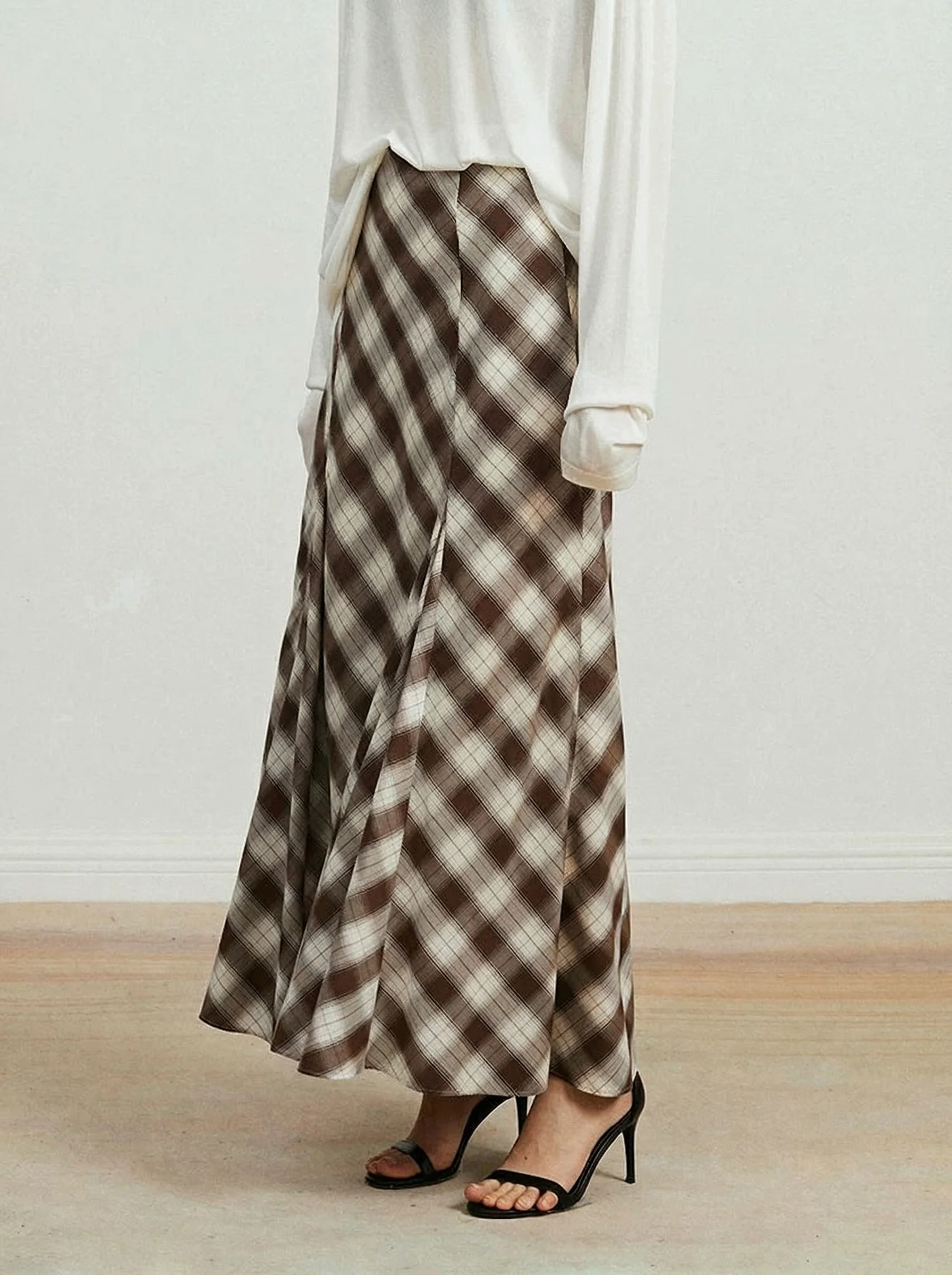 Plaid Maxi Skirt