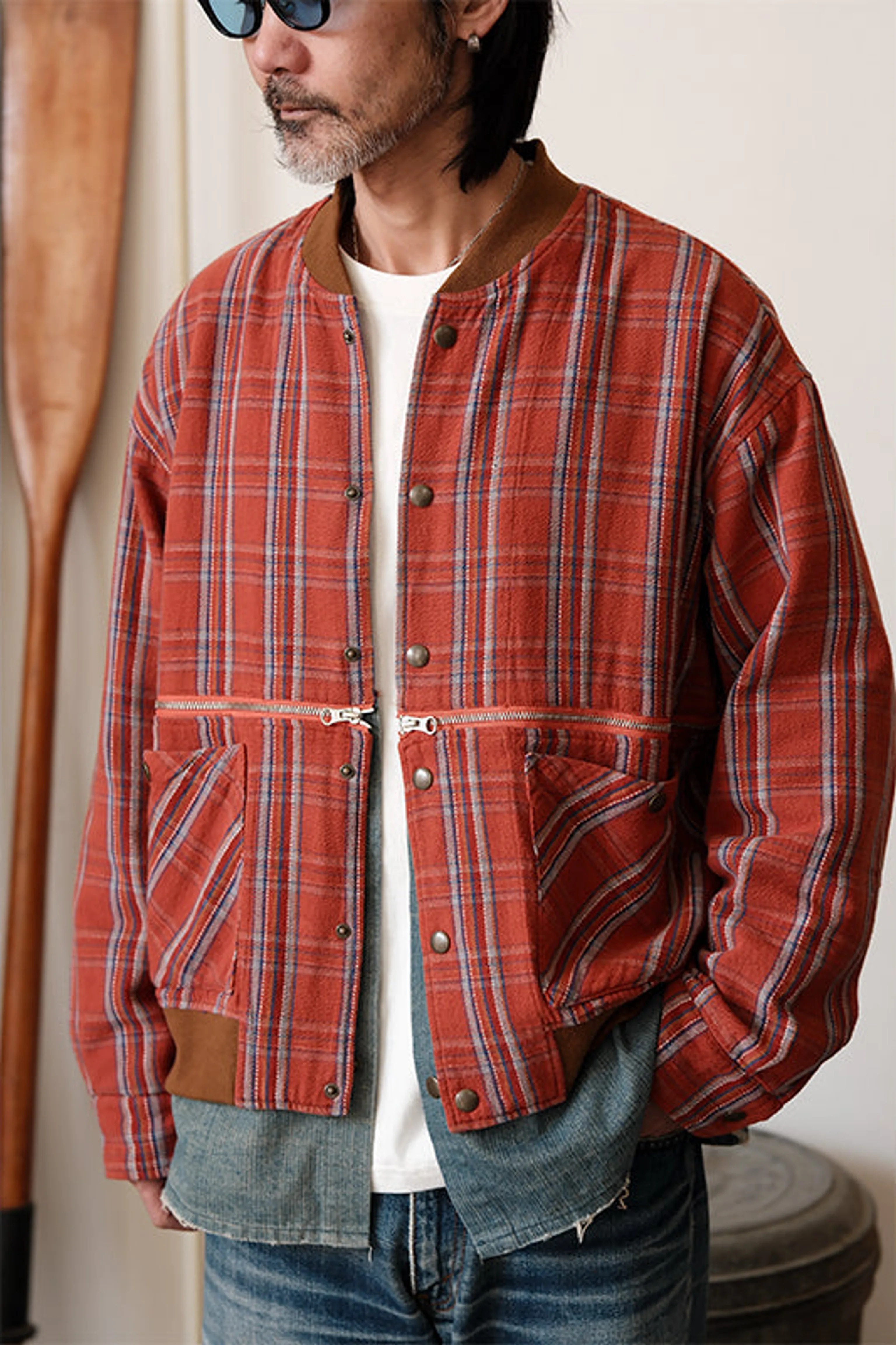 Plaid Tailored Jacket - Image 5