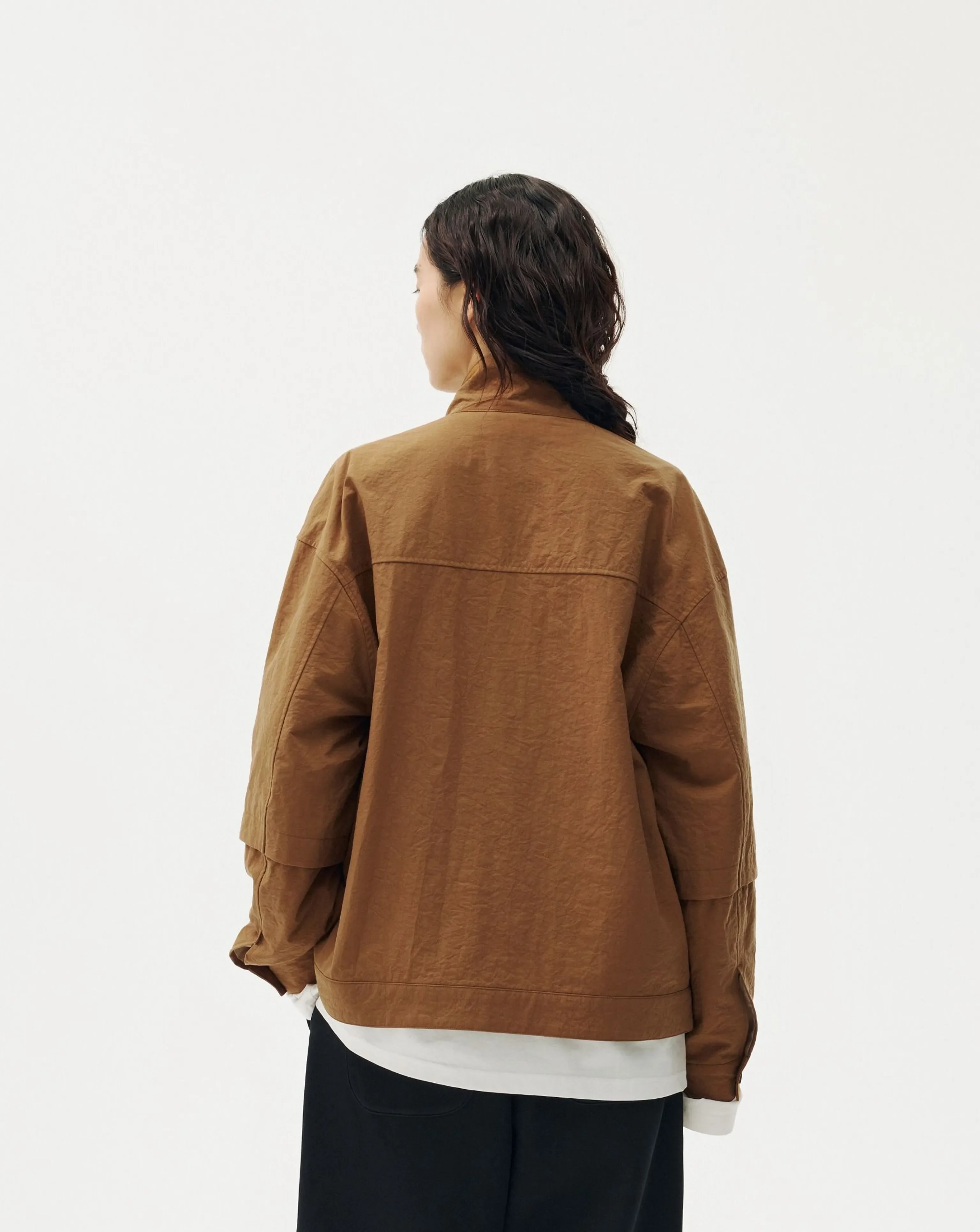 Plant-Dyed Stand-Collar Zip Jacket - Image 5