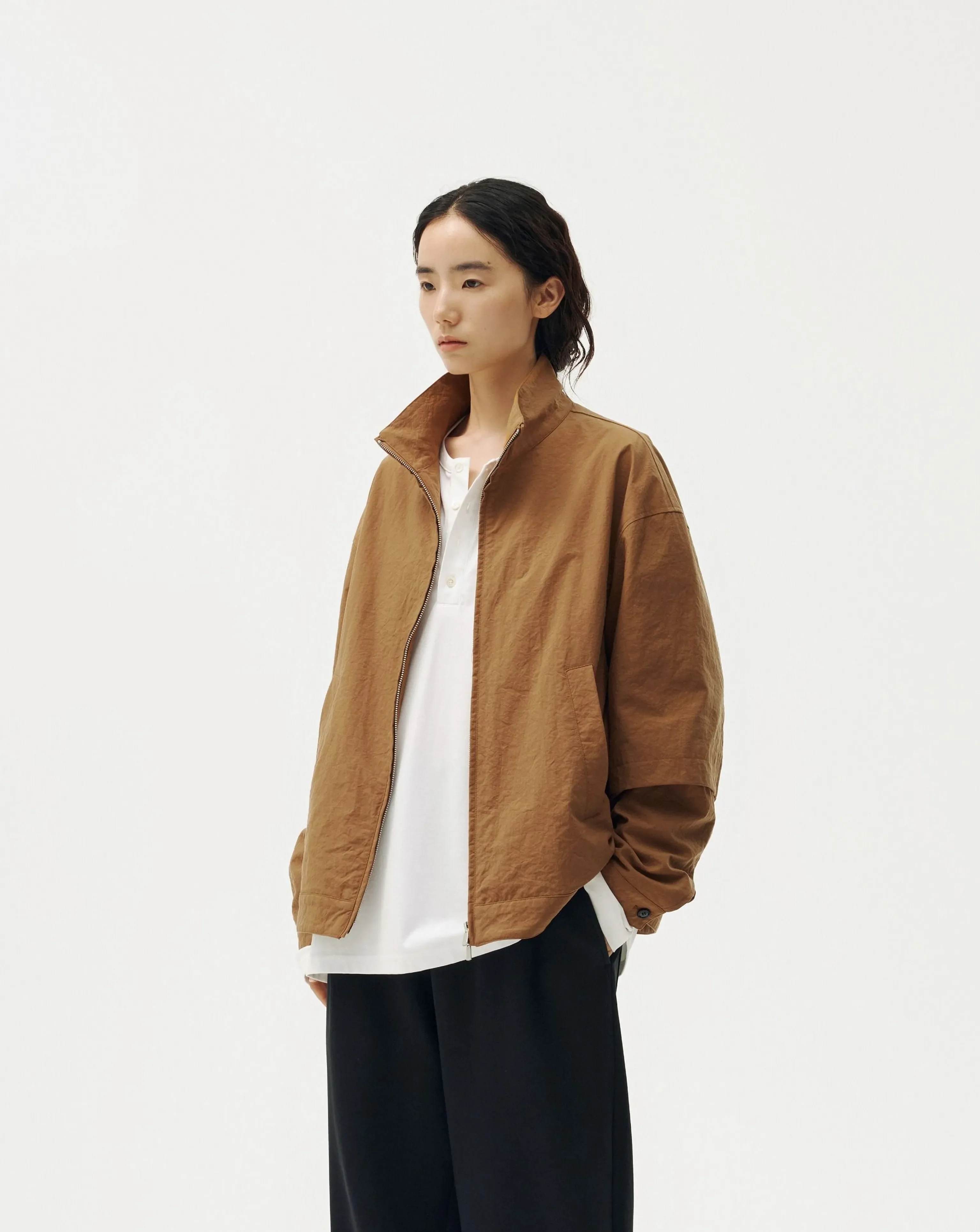 Plant-Dyed Stand-Collar Zip Jacket - Image 6