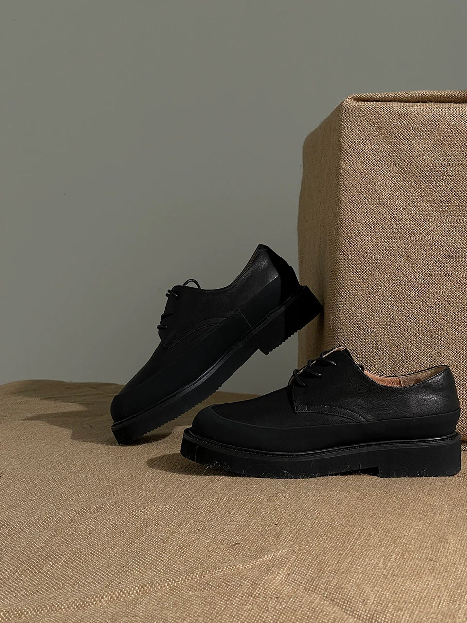 Platform Leather Derby - Image 3