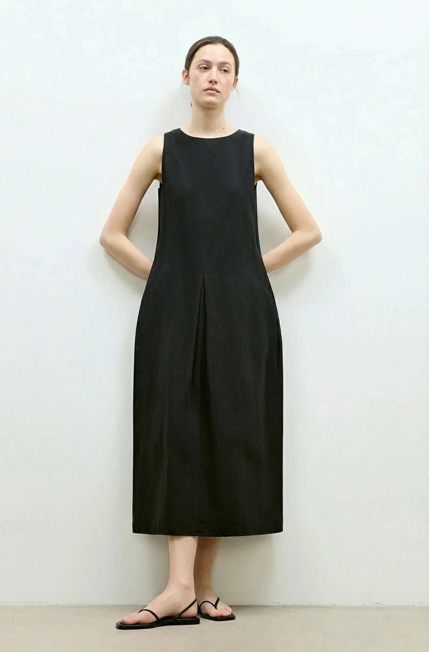 Pleat Front Midi Dress - Image 5