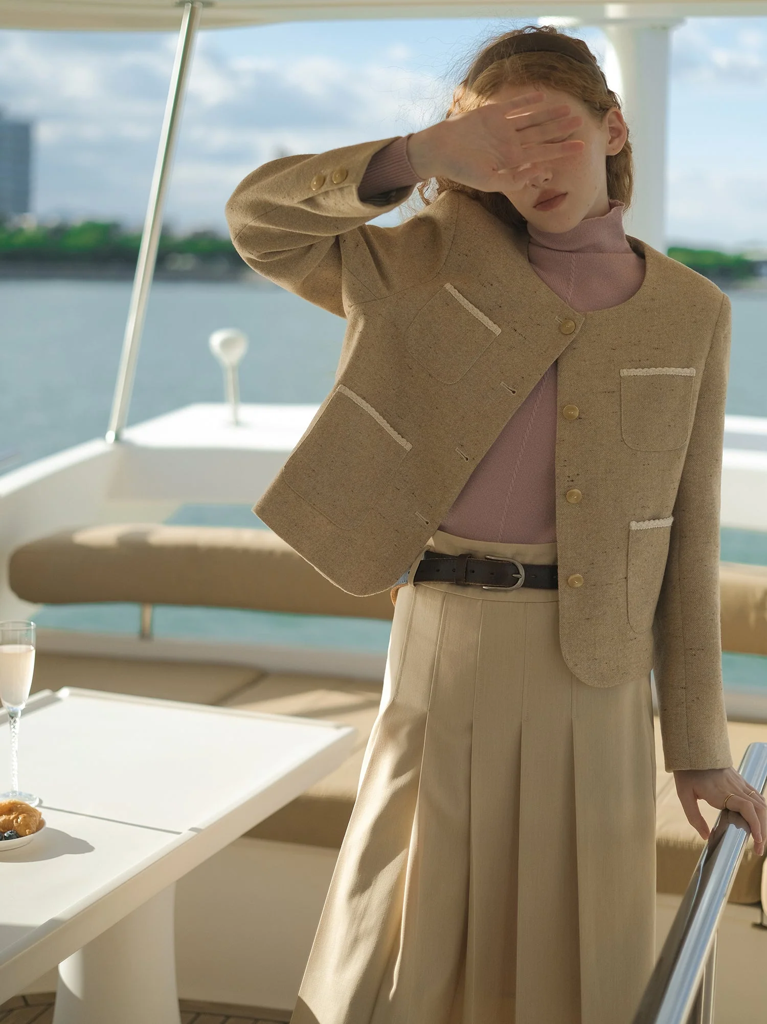Pleated A-Line Skirt - Image 4