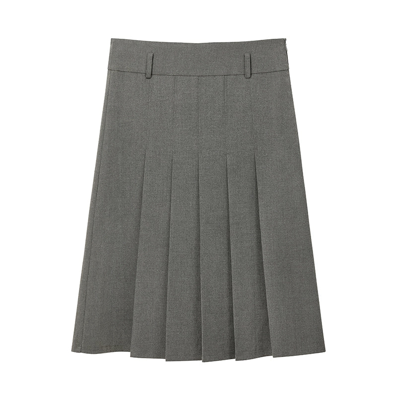Pleated A-Line Skirt - Image 7