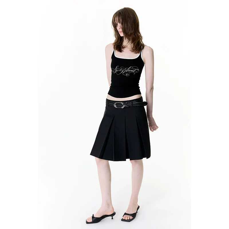 Pleated A-Line Skirt - Image 4