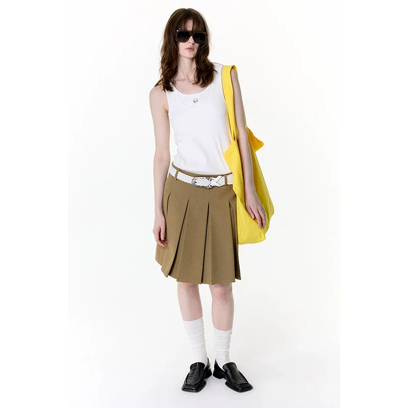 Pleated A-Line Skirt - Image 5