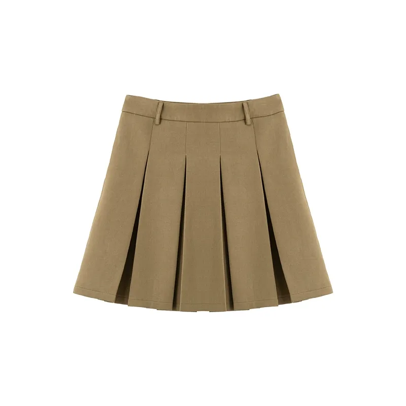 Pleated A-Line Skirt - Image 7