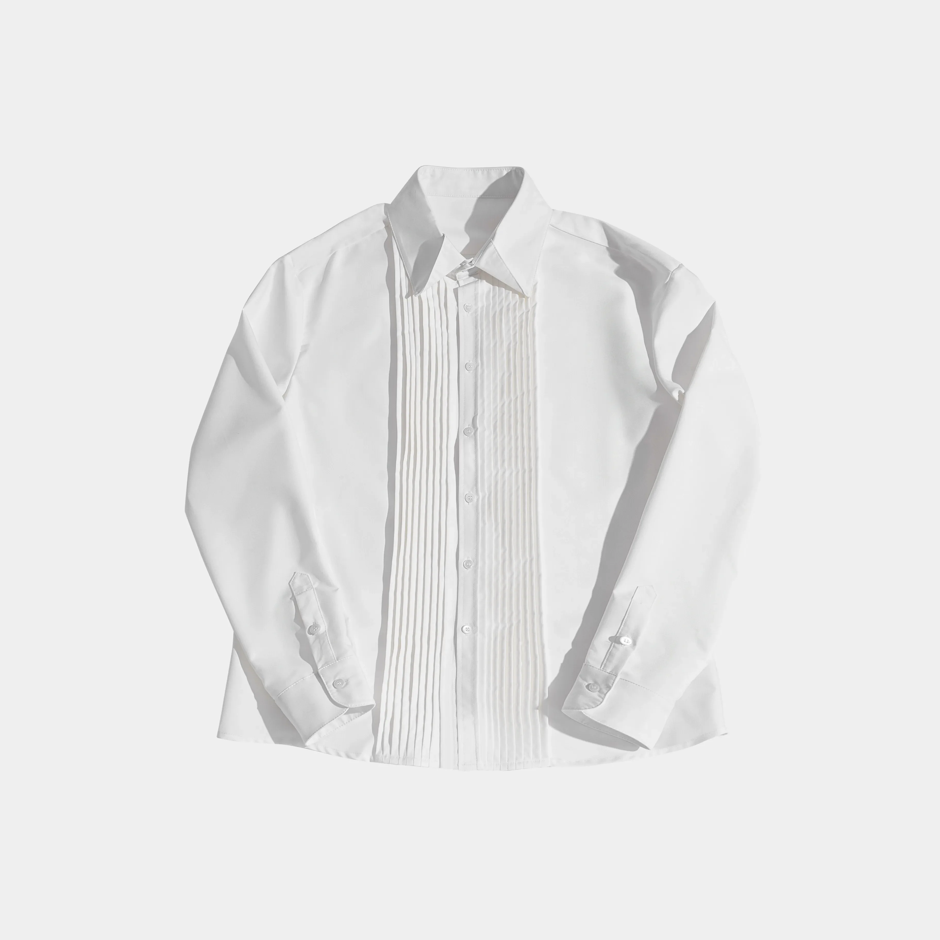Pleated Bib Shirt - Image 6