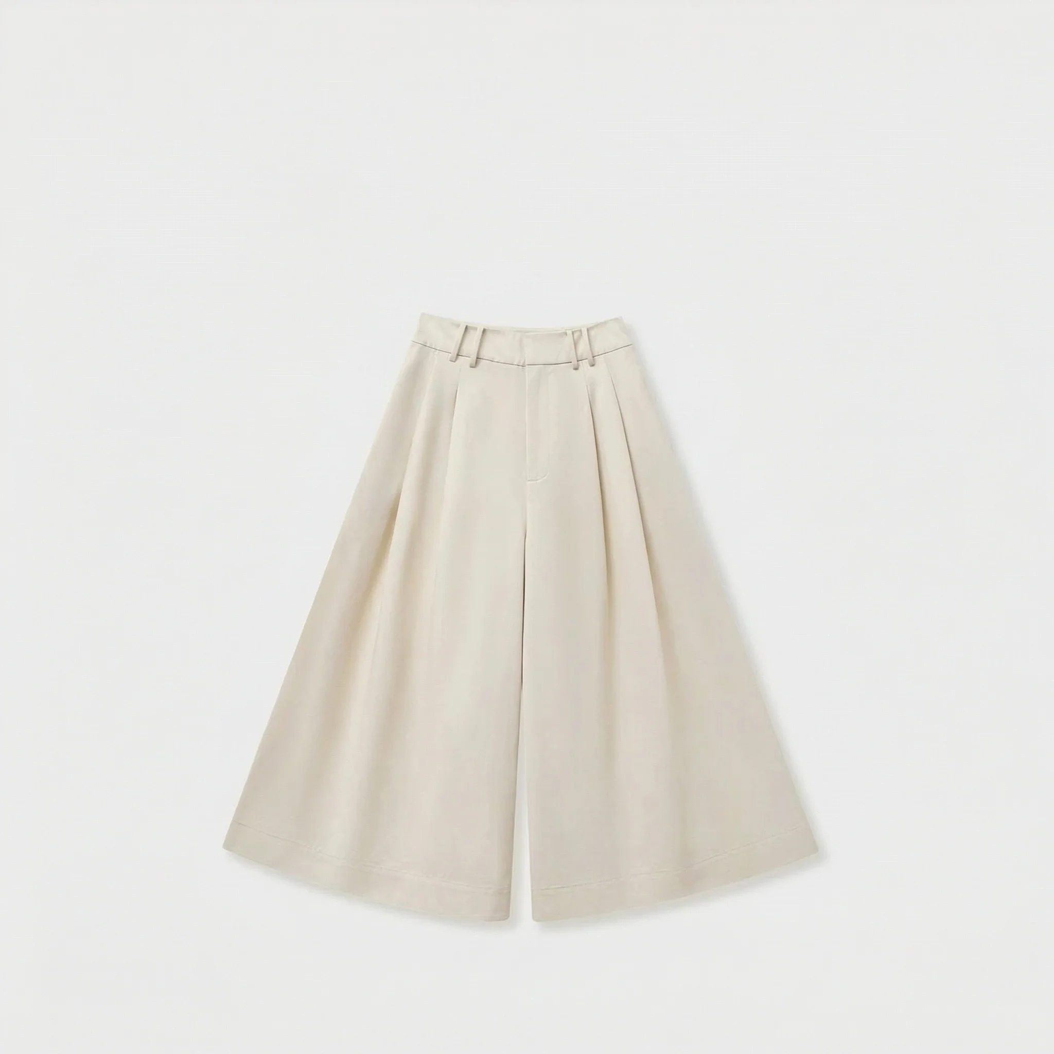 Pleated Culotte Pants - Image 6