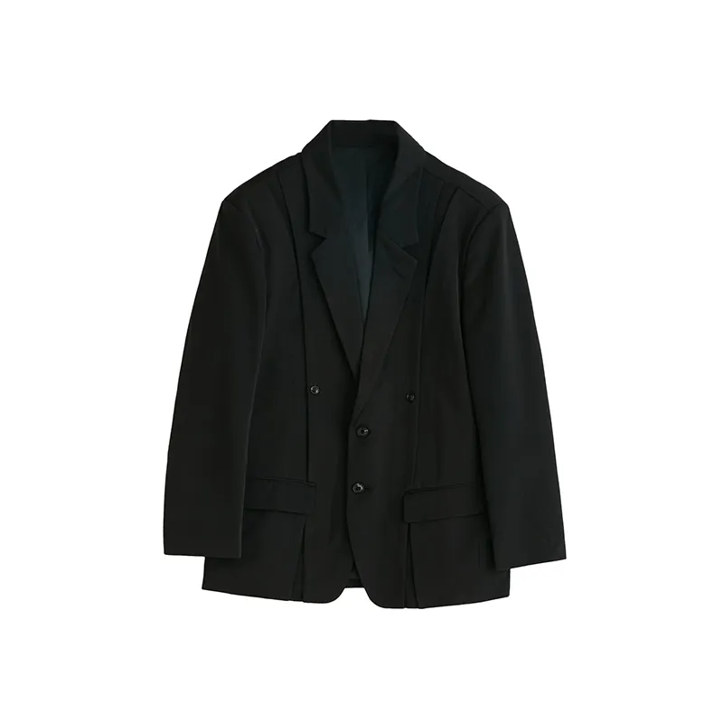 Pleated Double-Breasted Blazer - Image 6