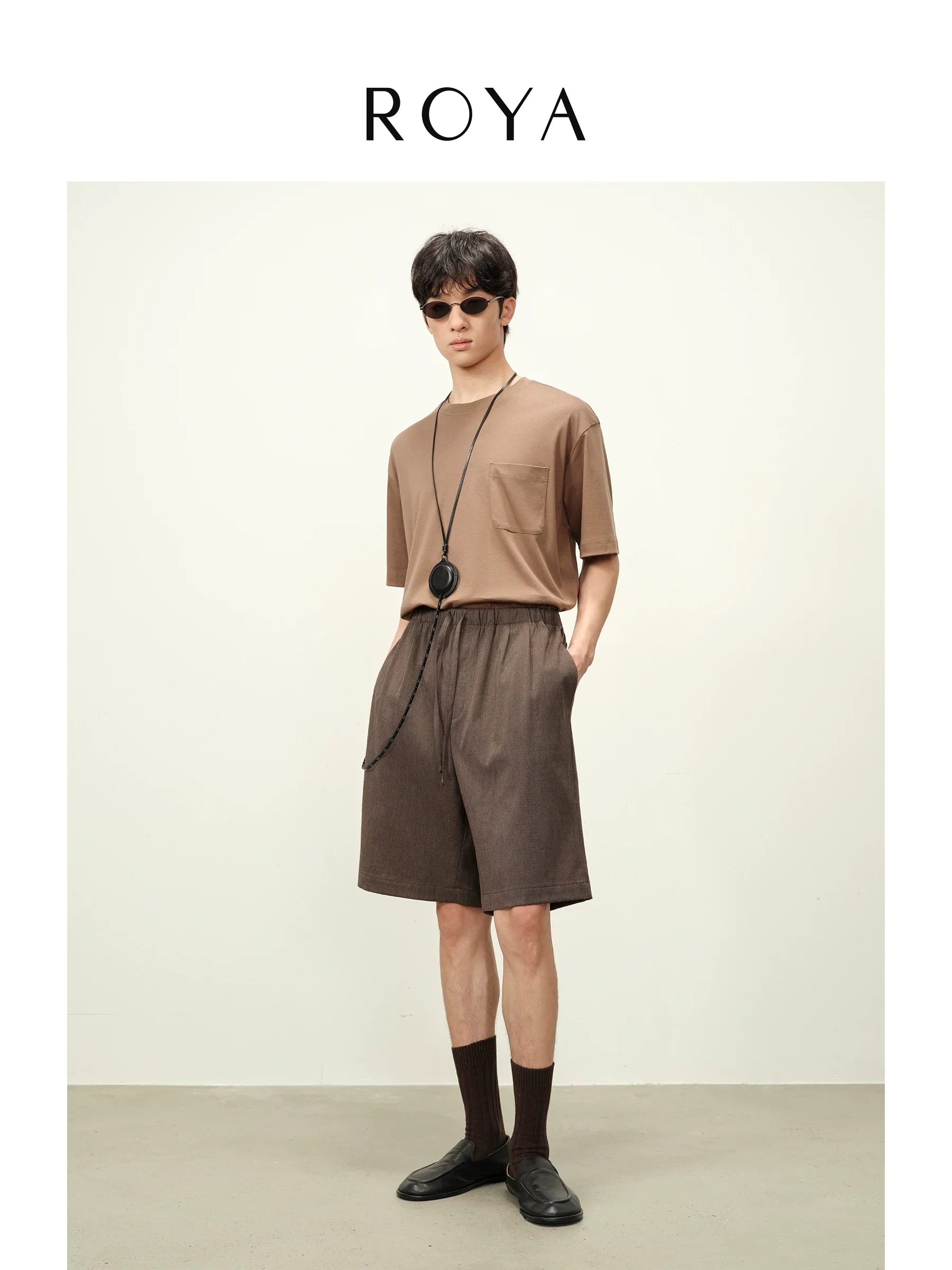 Pleated Drawstring Bermuda Shorts - Image 3