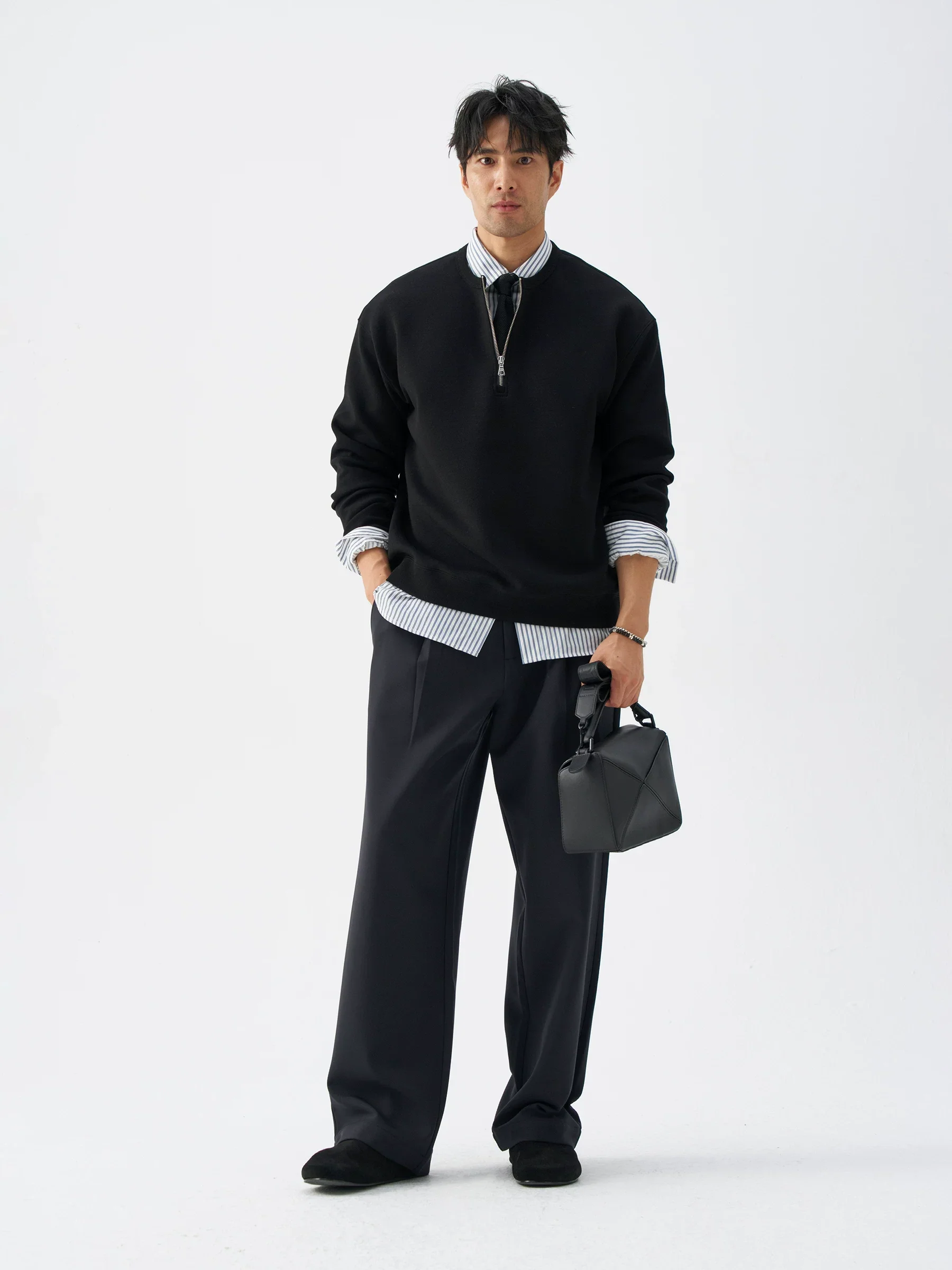 Pleated Drawstring Trousers - Image 2