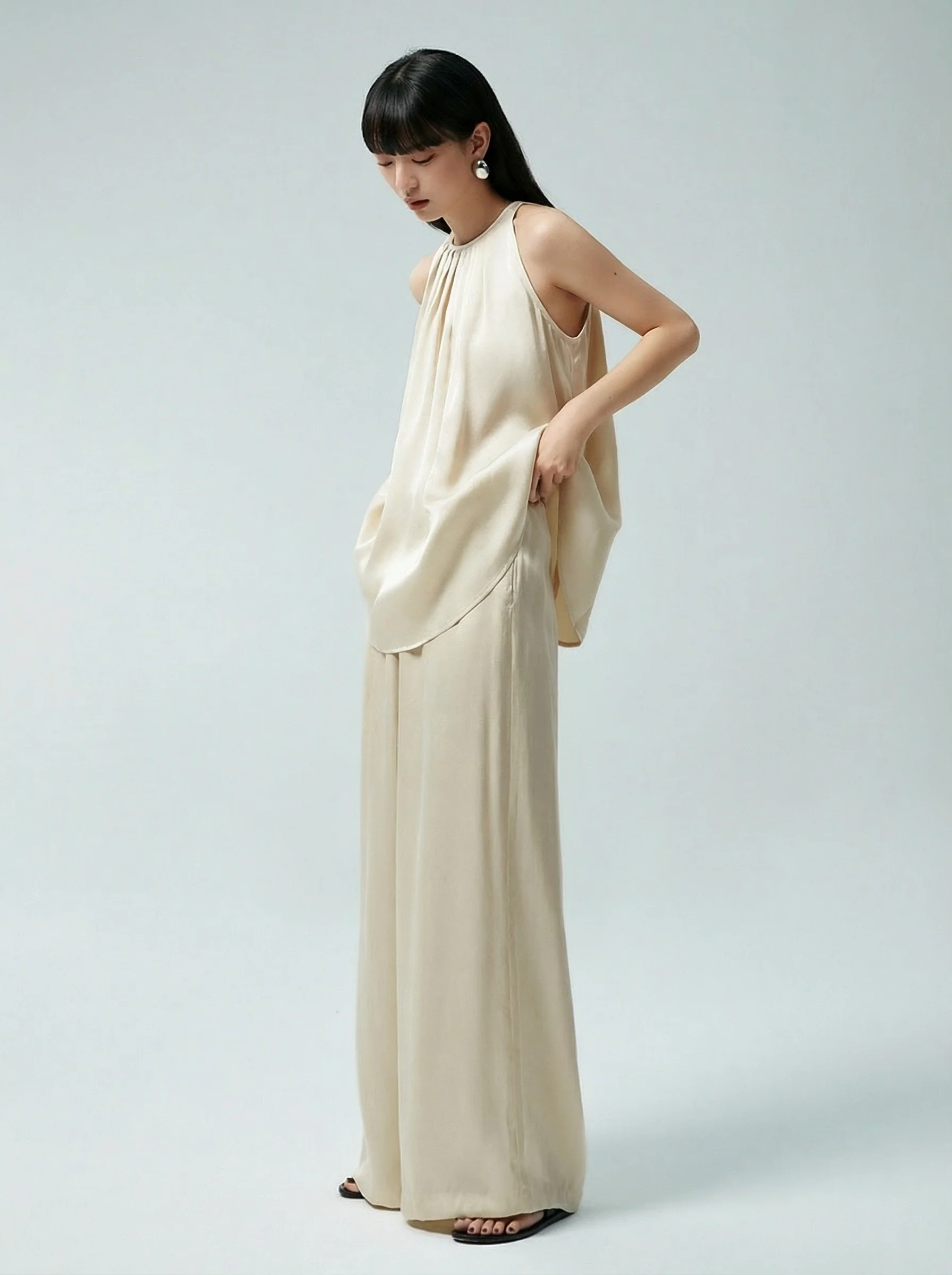 Pleated Halter Set - Image 2