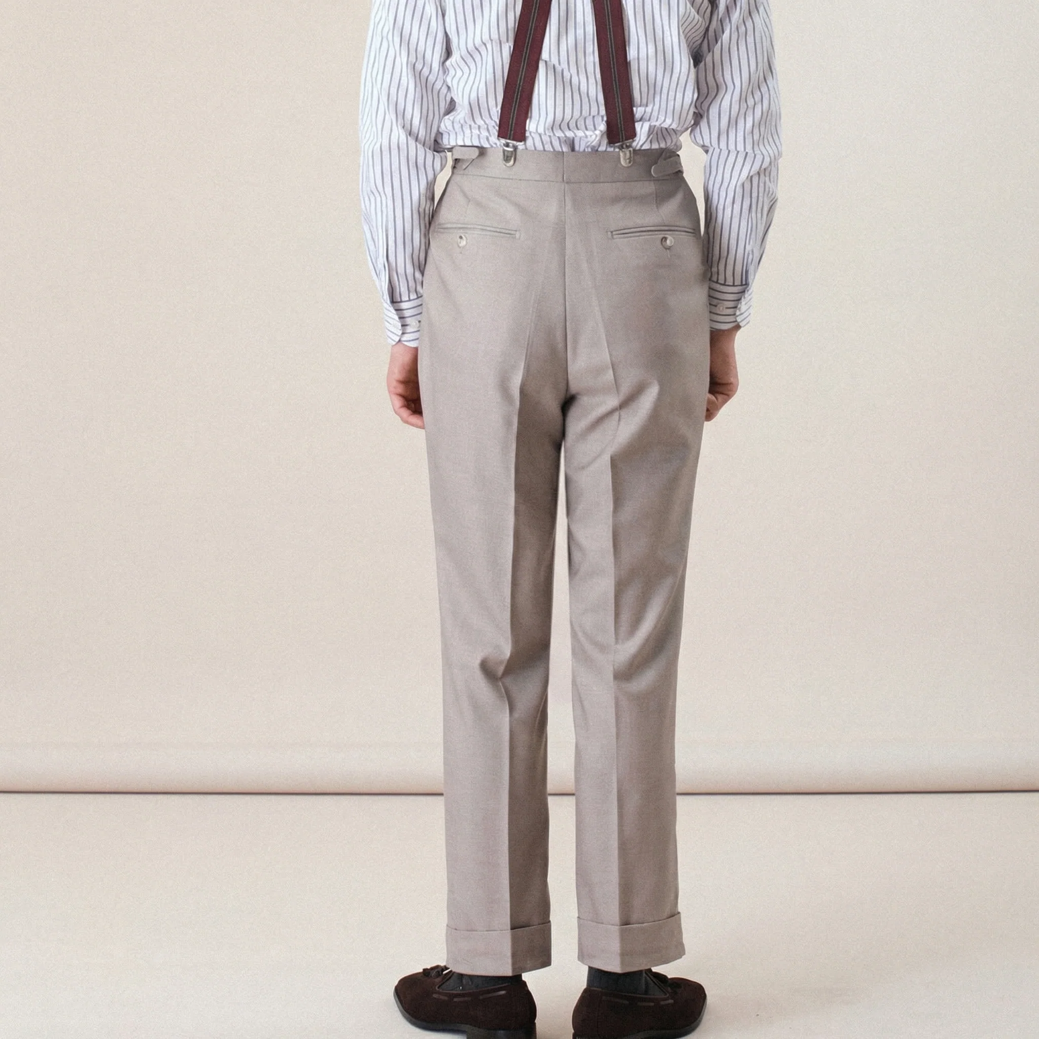 Pleated High-Waisted Trousers - Image 8