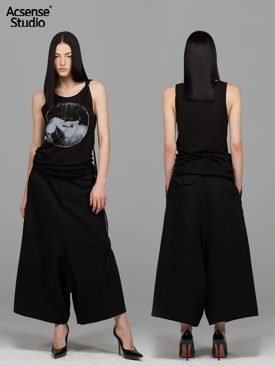 Pleated Knit Cropped Wide-Leg Pants - Image 4
